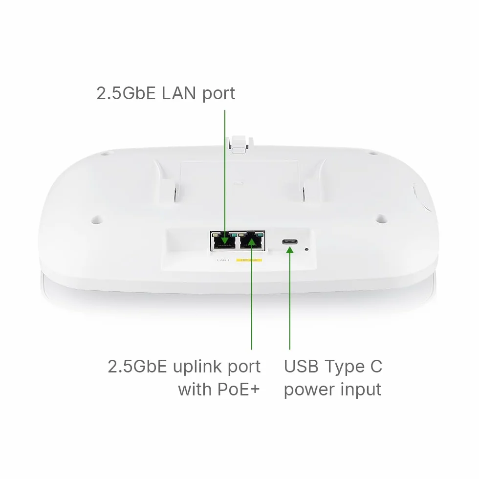 Zyxel NWA130BE BE11000 WiFi 7 Enterprise-Grade Triple-Radio Access Point