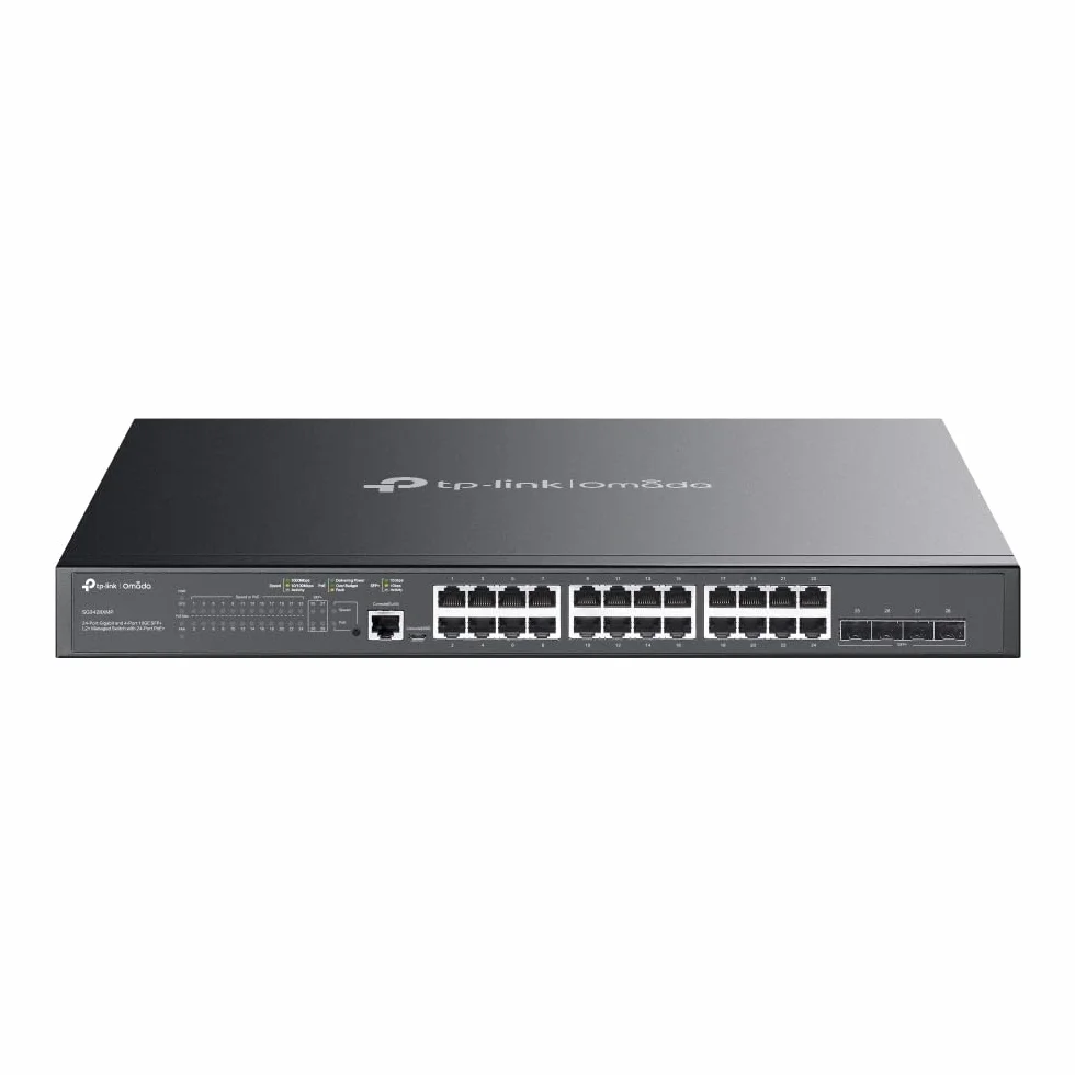 TP-Link Omada TL-SG3428XMP Switch PoE administrable L2+ 24 Ports Gigabit 4 Ports 10G SFP+ 384W