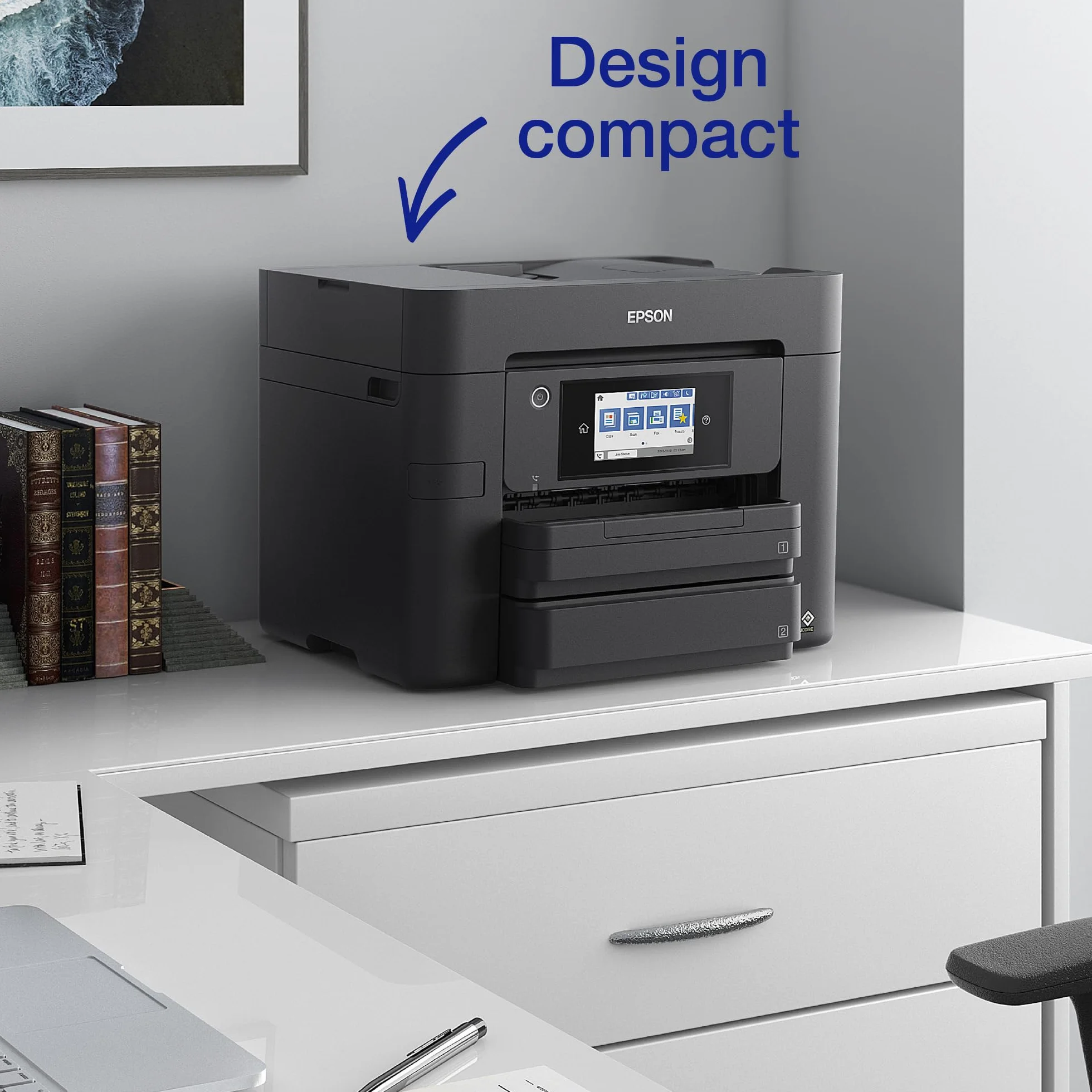 EPSON WorkForce Pro WF-4830 Imprimante 4-en-1 recto-verso WiFi Direct Ethernet ADF Compacte