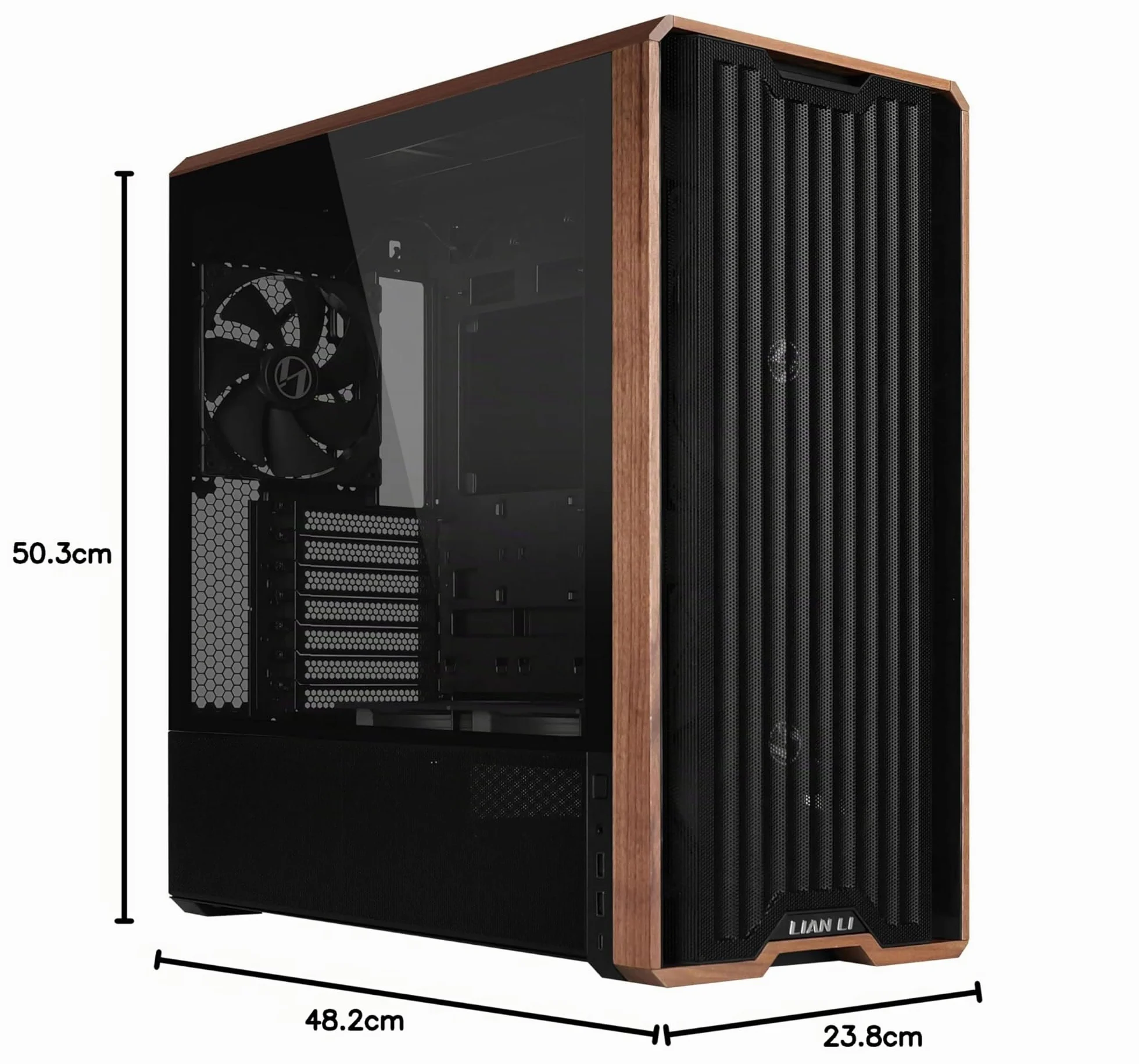 Lian Li Lancool 217 PC-Gehäuse MidI-Tower ATX Tempered Glass Schwarz