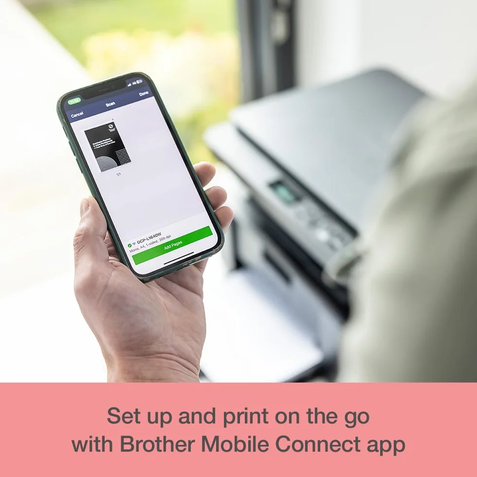 Brother DCP-L1640W Imprimante Laser Multifonction sans Fil A4 20 ppm USB Ethernet Wi-Fi 128 Mo