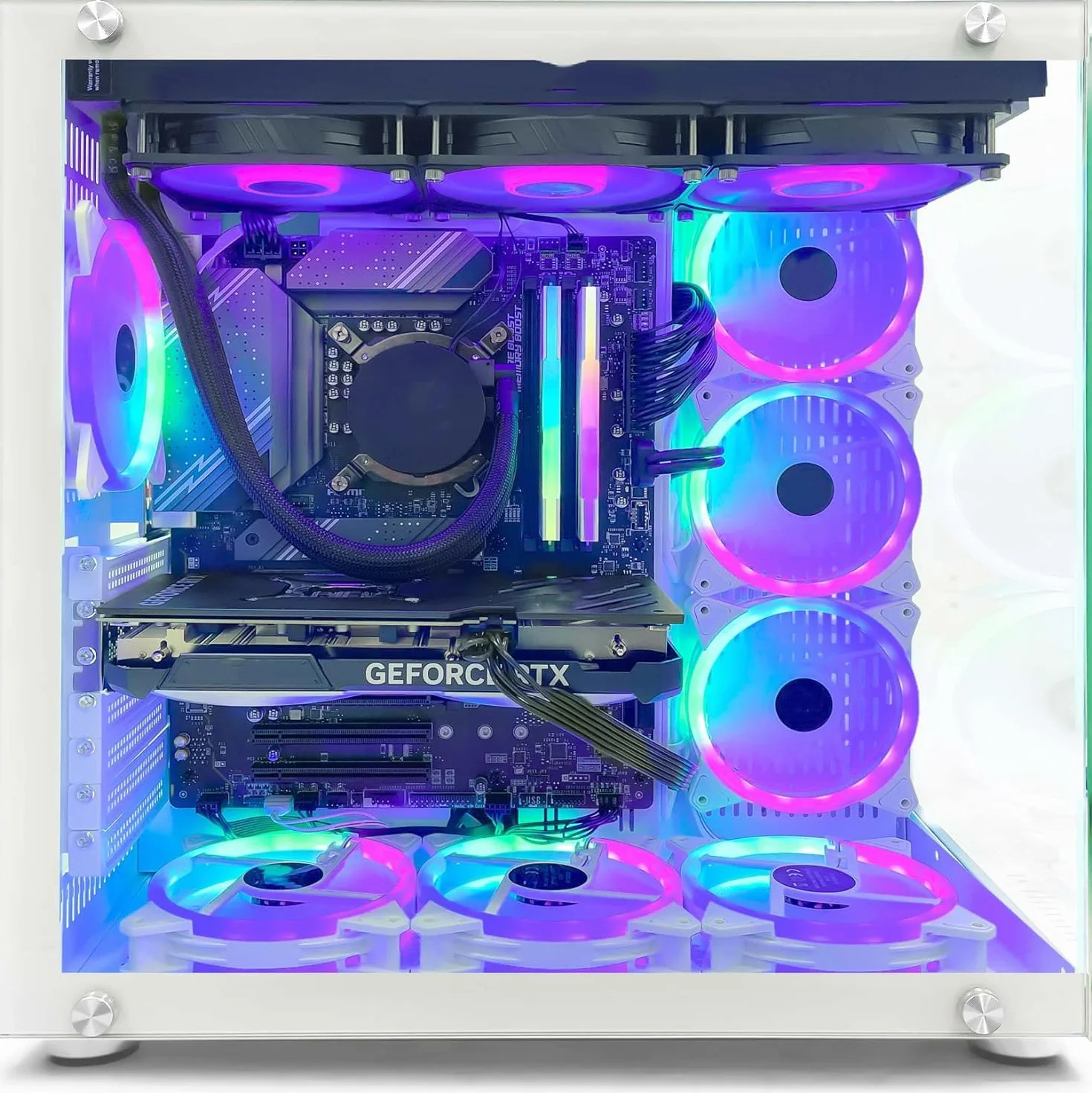 PC Gamer Intel Core i7-12700KF NVIDIA RTX 5070 12 Go RAM DDR4 32 Go RGB SSD 1 To WiFi Watercooling W11