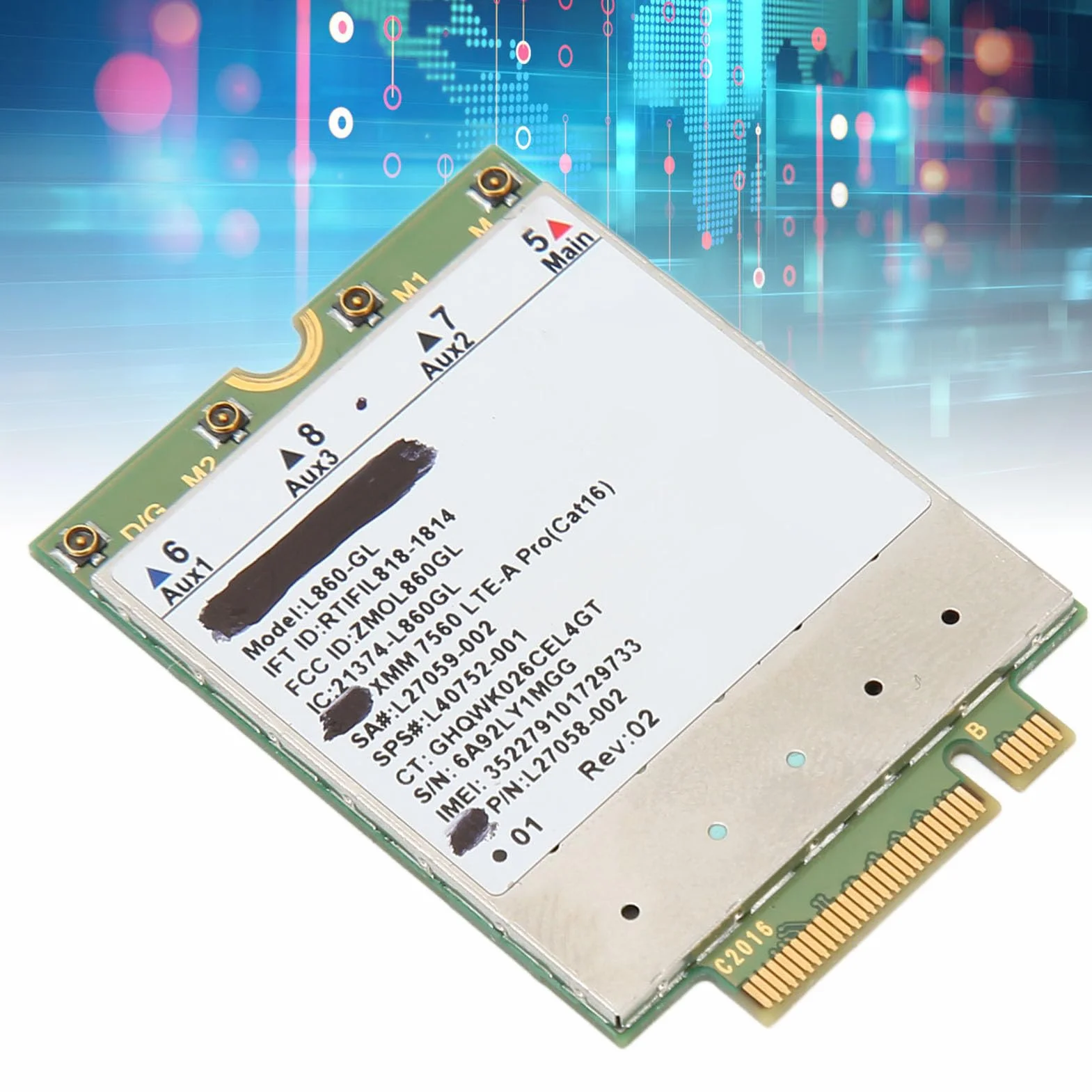 Jectse L860 GL Carte WiFi M.2 LTE FDD TDD Haute Vitesse 1 Gbps DL pour Laptop