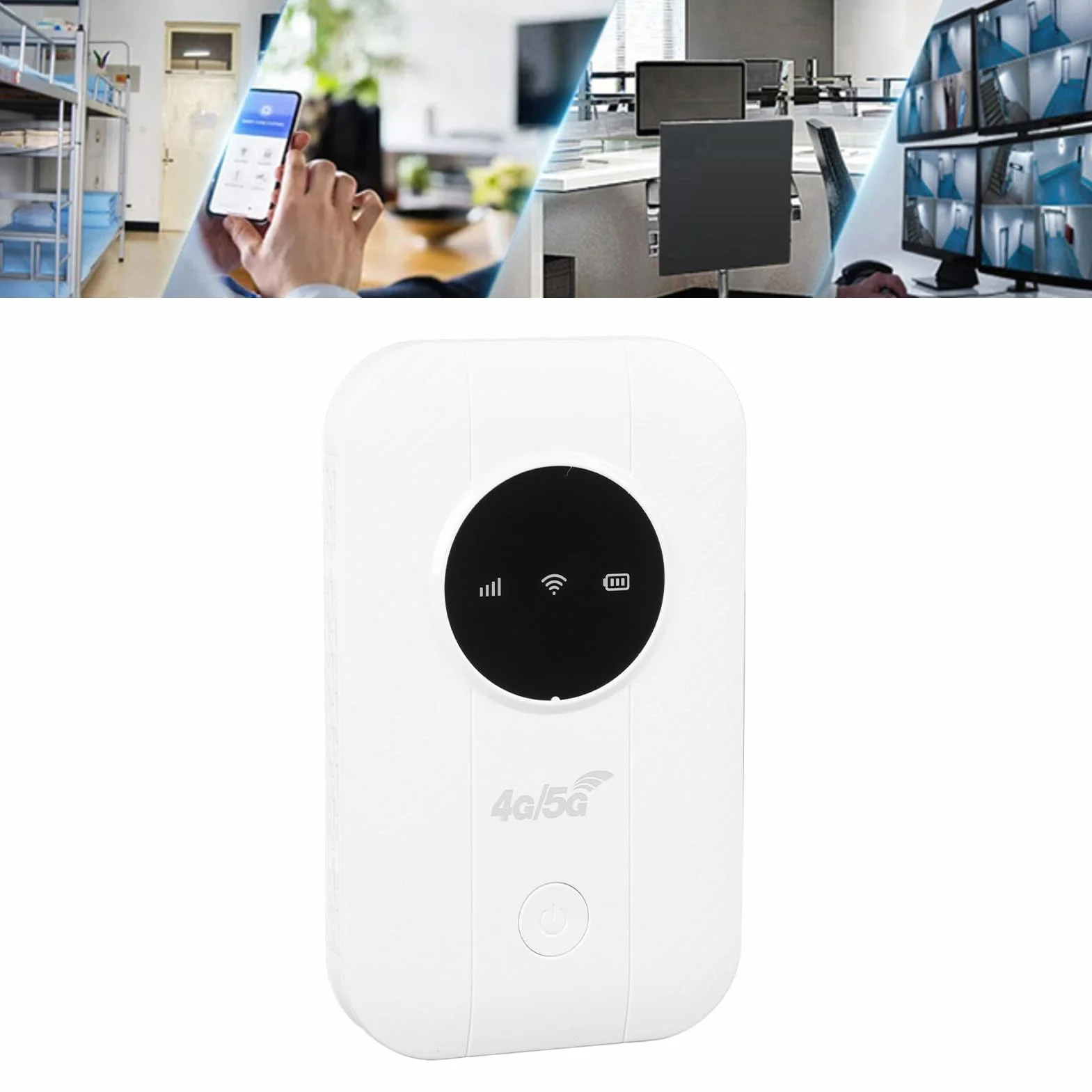 Routeur 4G 5G Mobile WiFi 300Mbps avec Emplacement Carte SIM Partage 10 Appareils Portable Voyage