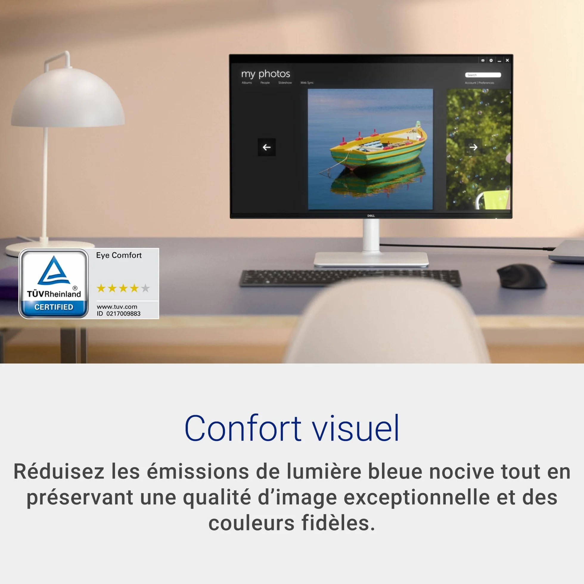 Dell S2425HSM Écran PC 24 Pouces Full HD 144Hz IPS 1ms MPRT AMD FreeSync 99% sRGB Haut-parleurs Blanc
