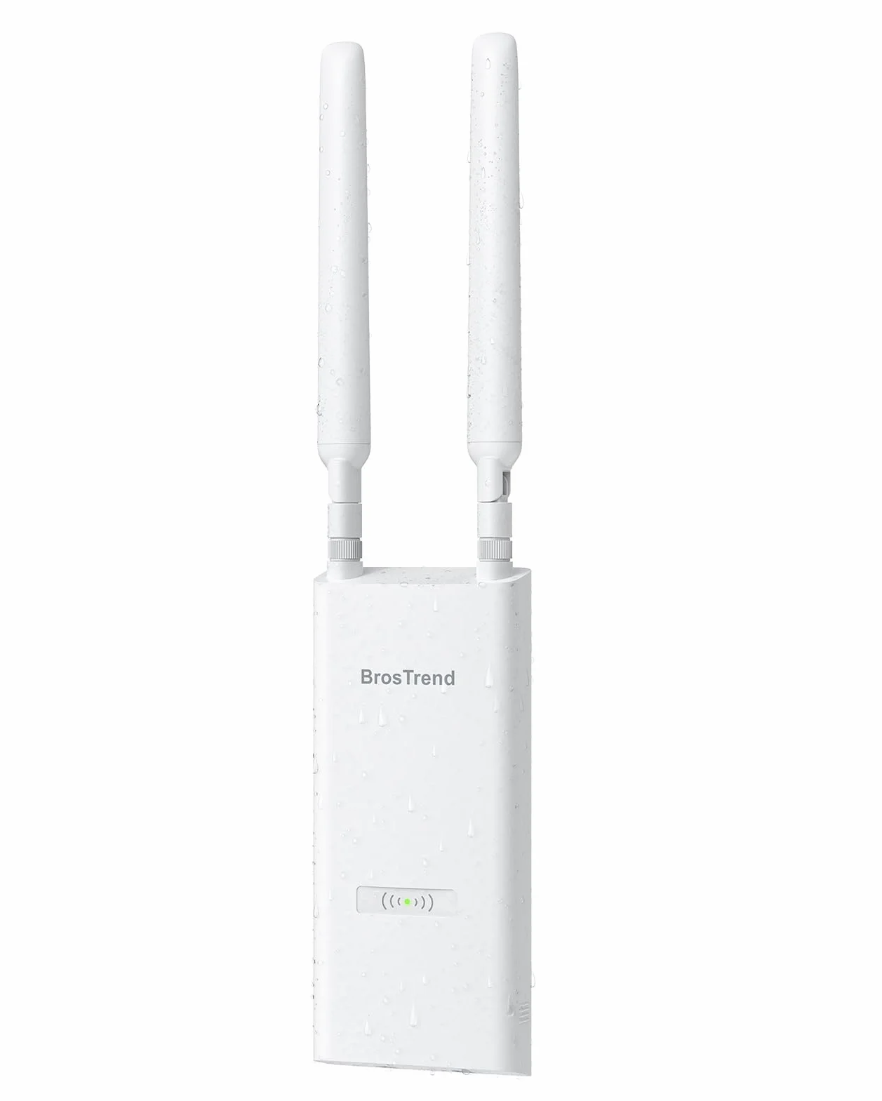 BrosTrend AC1200 Point d'accès WiFi Extérieur PoE Gigabit, IP65, Double Bande 5GHz 2.4GHz, 2 Antennes 5dBi