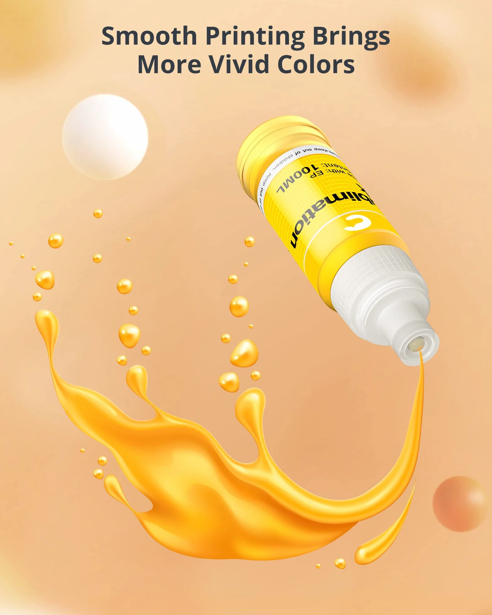 Hiipoo Encre de Sublimation 580 ML Compatible ET2400 ET2720 ET2760 ET2750 ET4800 ET-2800 ET-2803 ET-2850
