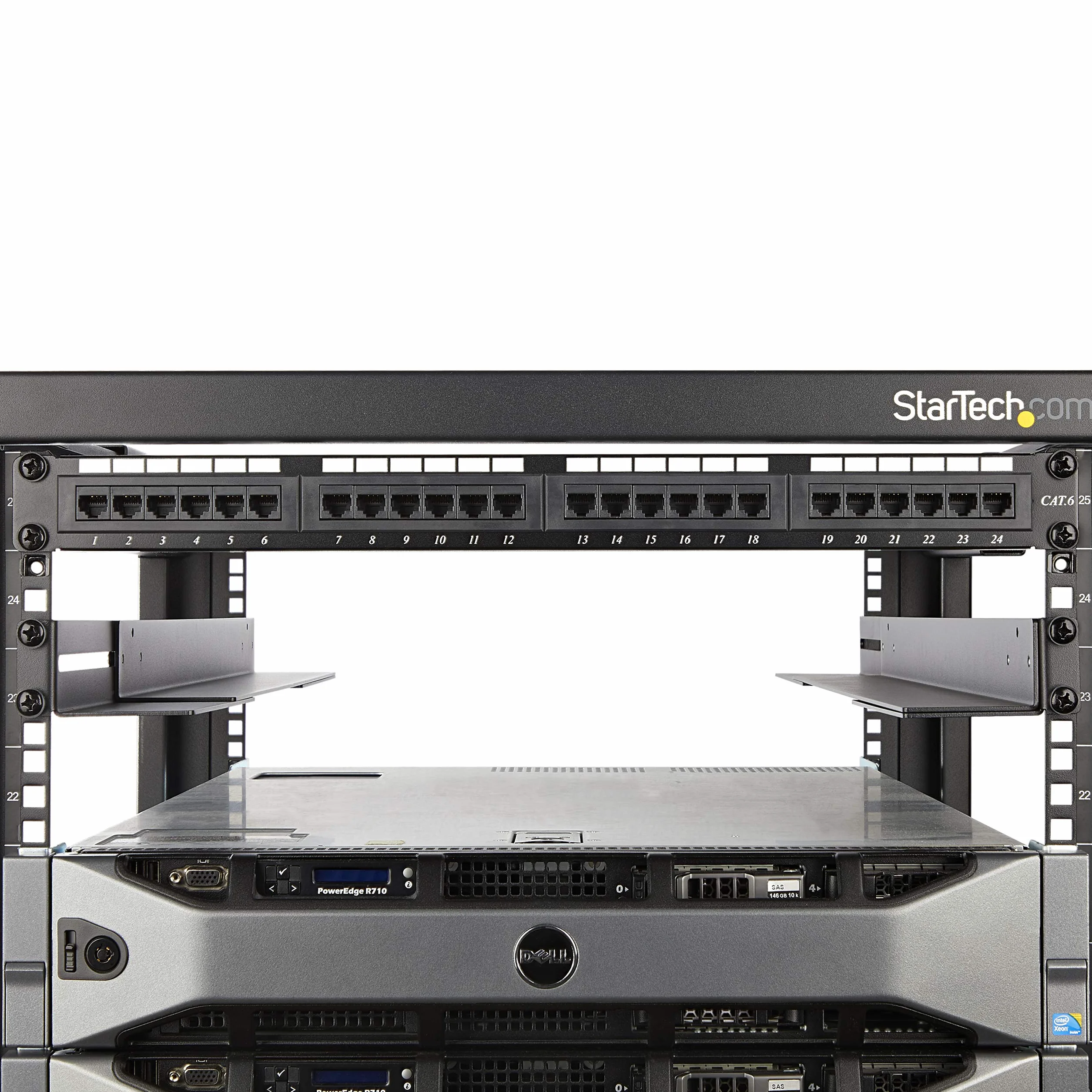 StarTech.com Rails de Montage Rack 1U 19" Profondeur Réglable 61-91,4cm Universels 4 Montants HPE ProLiant Dell PowerEdge UNIRAILS1UB