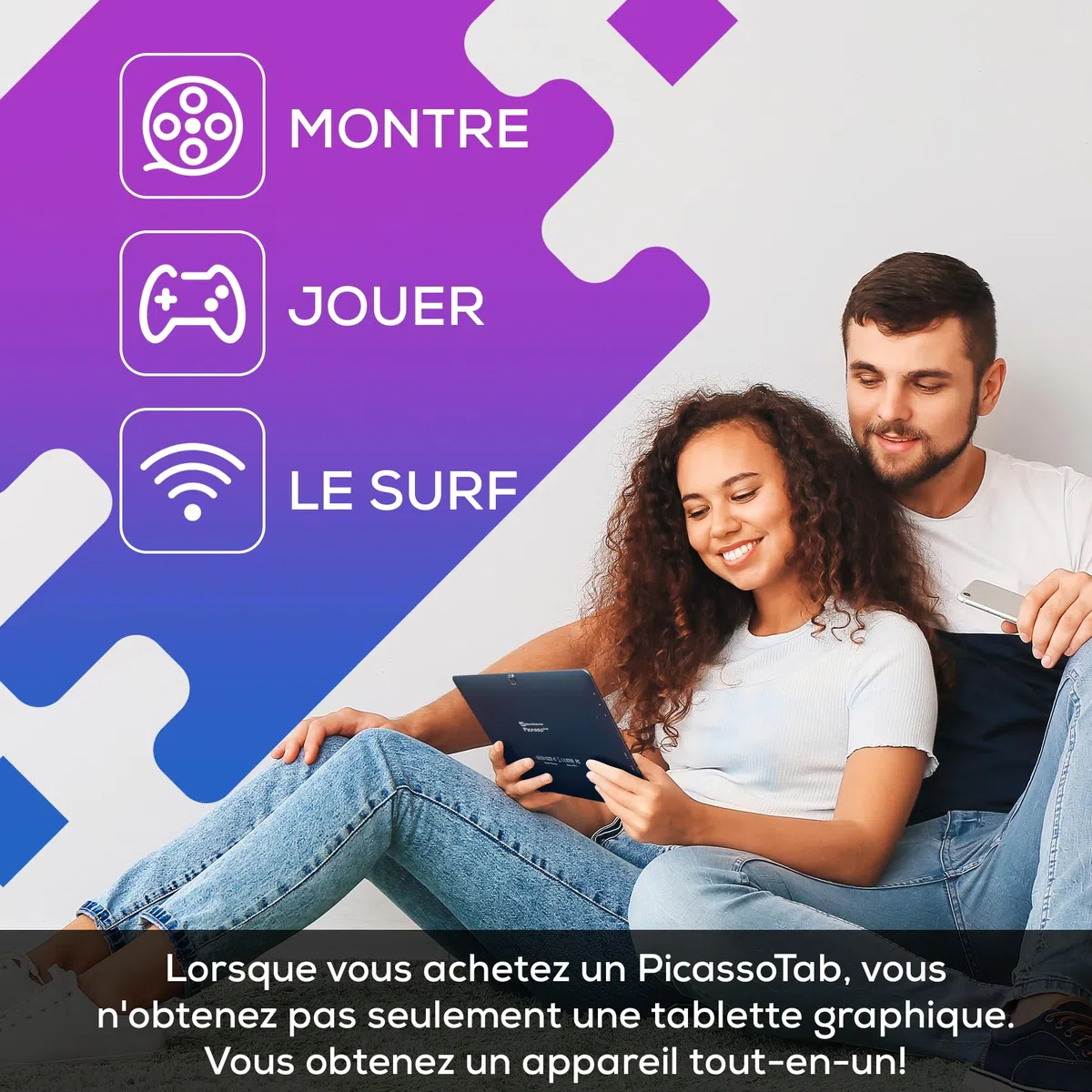 PicassoTab 10 PoucesTablette de Dessin (4GB)