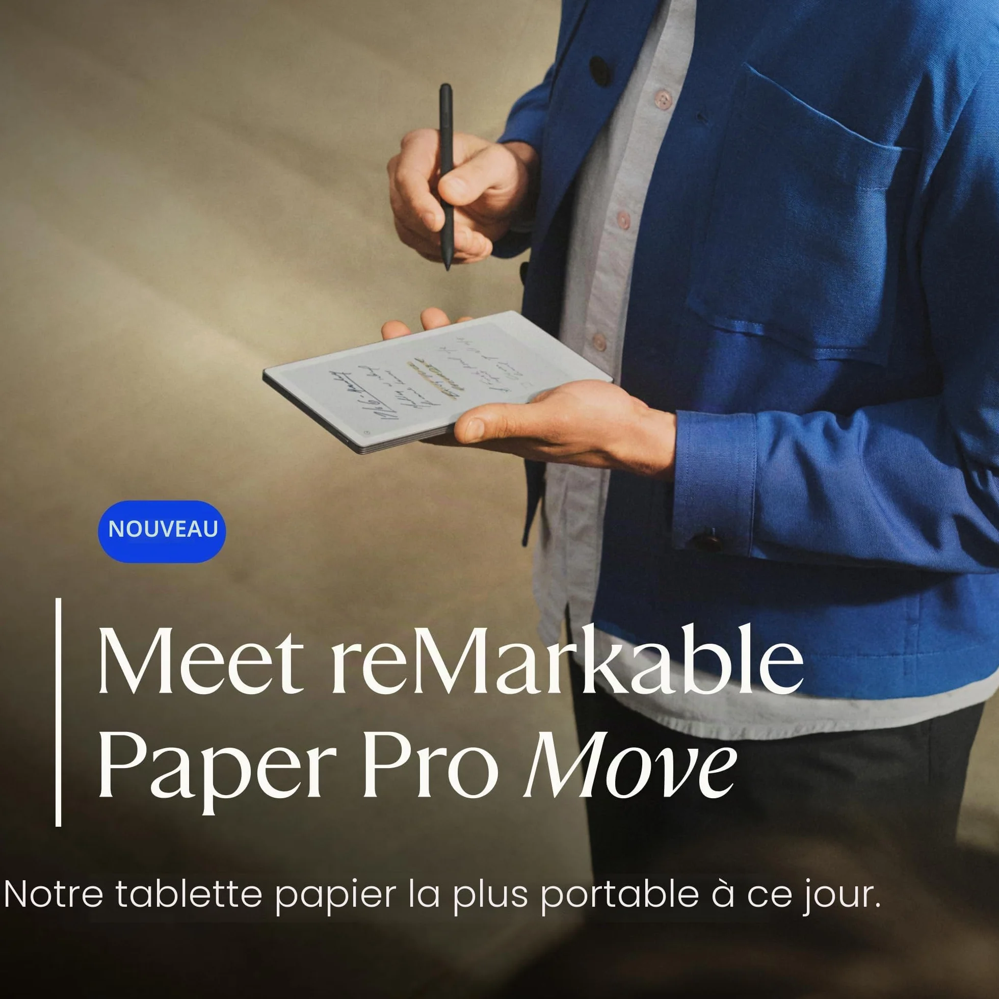 reMarkable Paper Pro Move Tablette à Encre électronique Écran Couleur 7,3" Stylet Marker Plus Housse Book Folio Mosaic Basalte