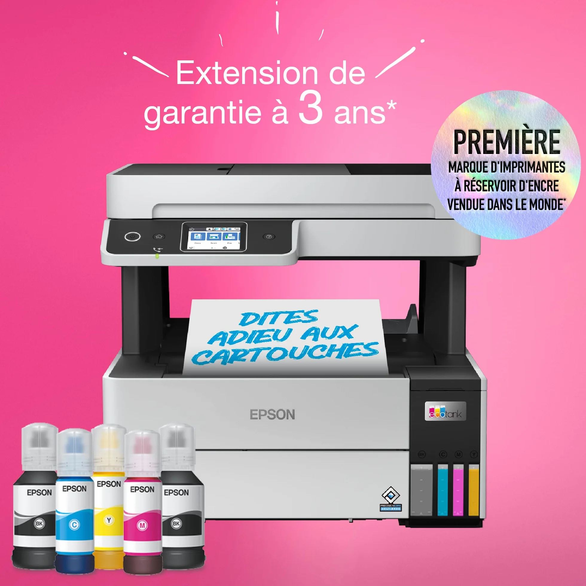Epson EcoTank ET-5170 Imprimante Multifonction A4 Wi-Fi Ethernet Recto Verso Écran Tactile ADF