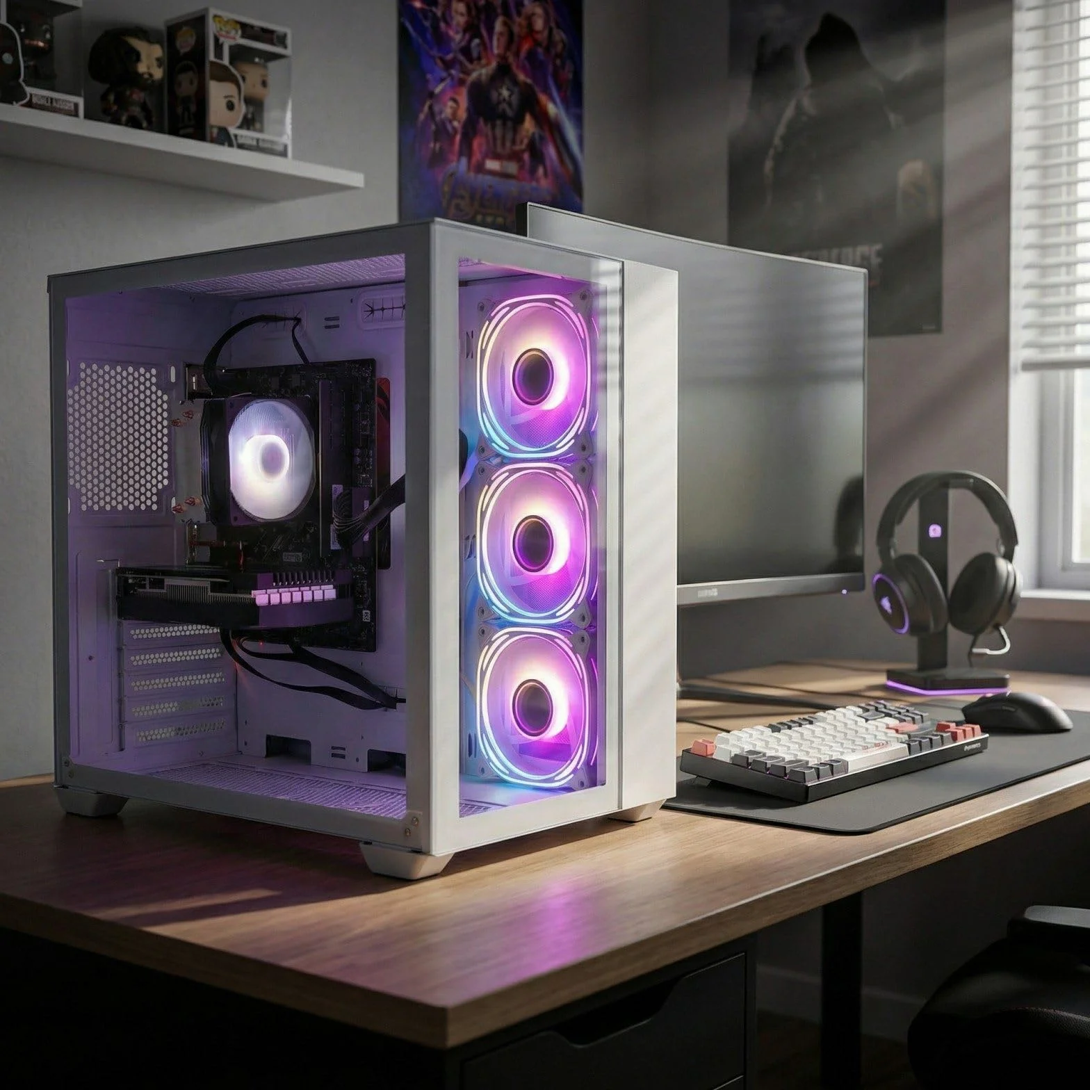 PC Gamer Fixe GeForce RTX 3050 6Go GDDR6 Ryzen 5 5500 32Go DDR4 1To SSD WiFi 6