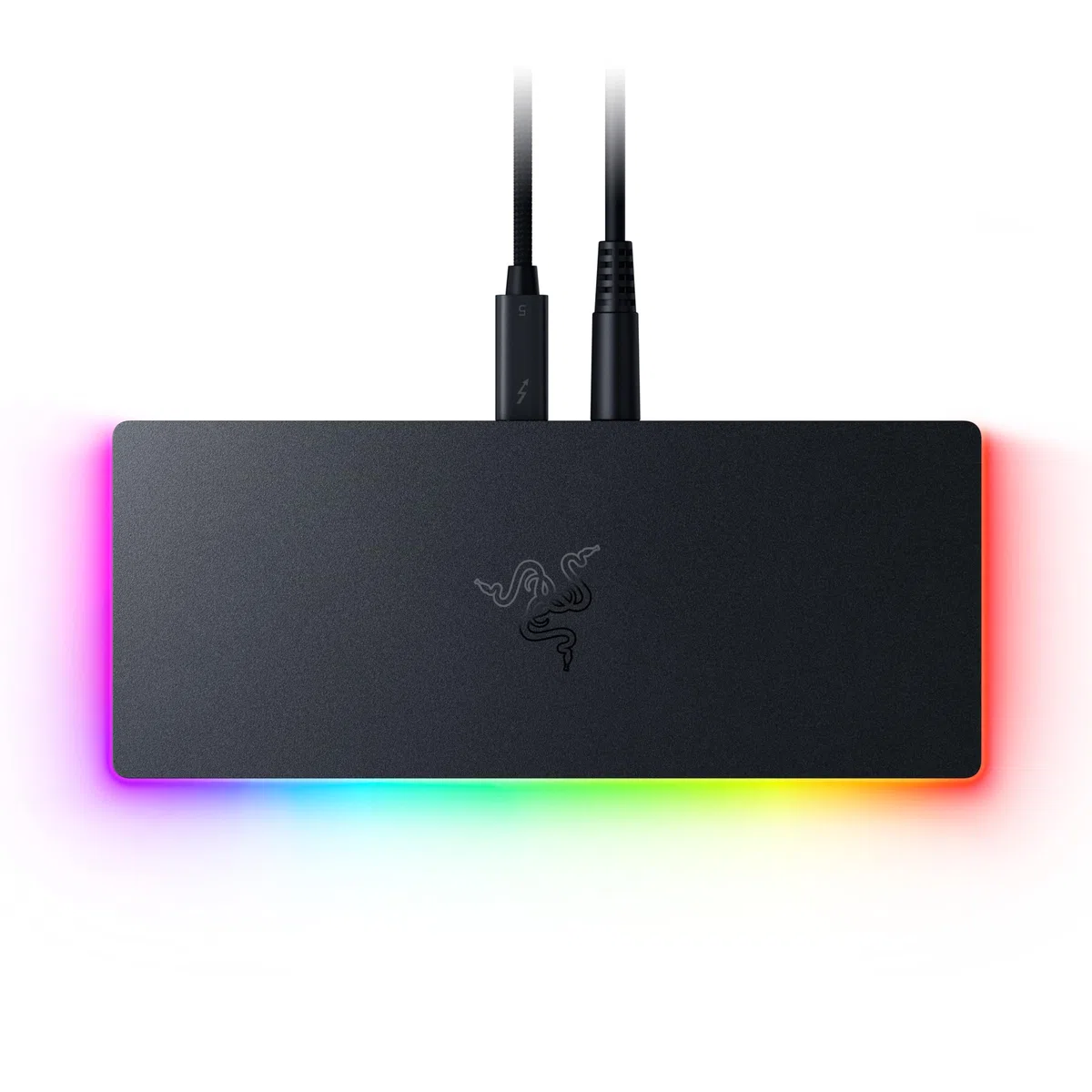 Razer Thunderbolt 5 Dock Chroma - Station d'accueil 11 Ports USB-Thunderbolt - 3X DisplayPort USB-C - Ethernet - Passthrough 140W - Carte SD/UHS - 3X USB - Extension M.2 - Prise UE - PC/Mac | Noir