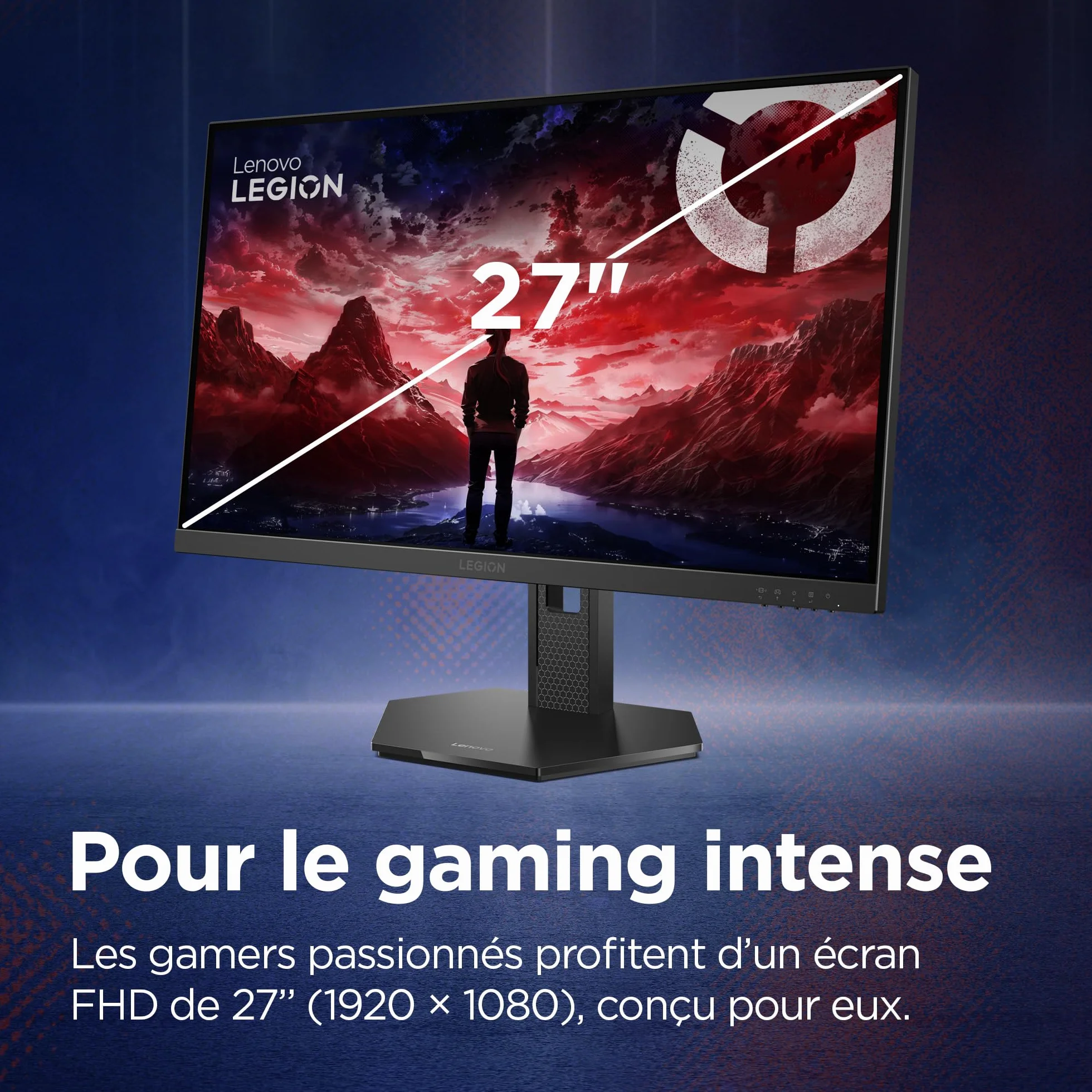 Lenovo Legion 27-10 Écran Gaming 27'' FHD IPS 240Hz 0.5ms 2X HDMI 2.1 DP 1.4 AMD FreeSync Premium Noir