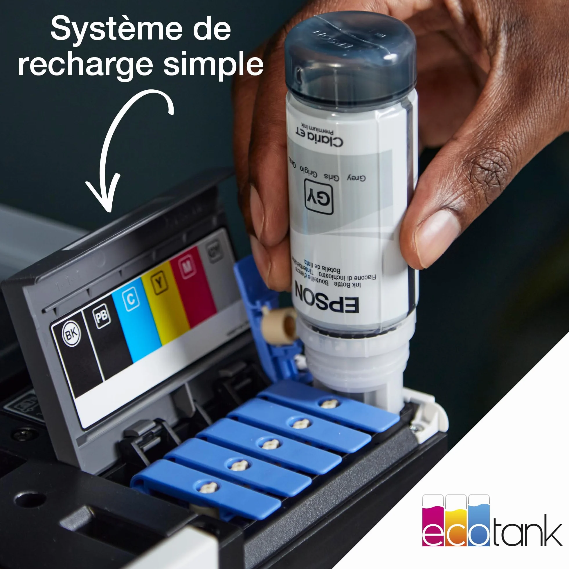 Imprimante photo A4 EcoTank ET-8500 avec réservoir d’encre Wi-Fi