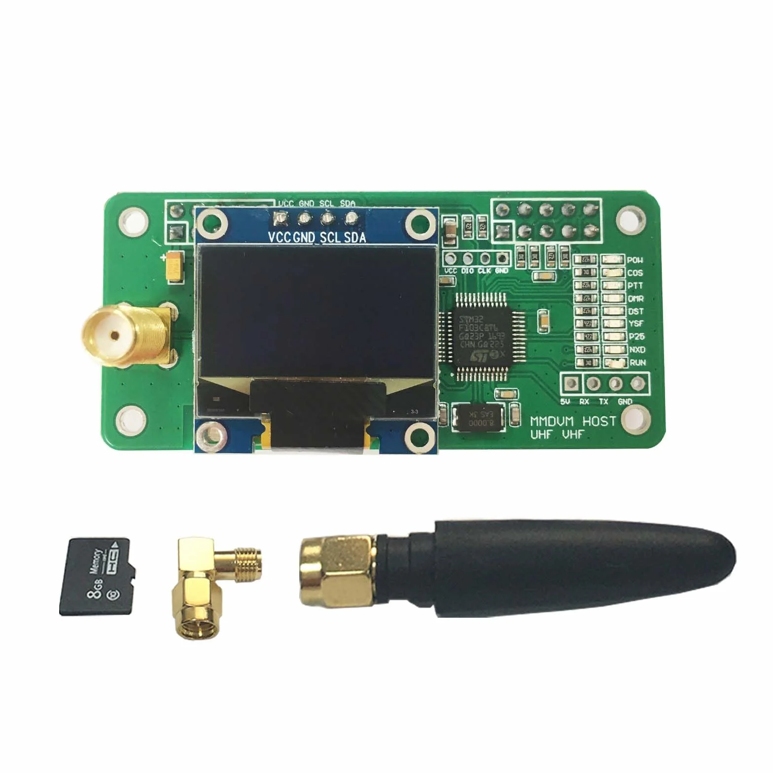 MMDVM Hotspot Hat Board DMR YSF Dstar Raspberry Pi Zero W Pi 1 2 3b Digital Voice Modem UHF OLED