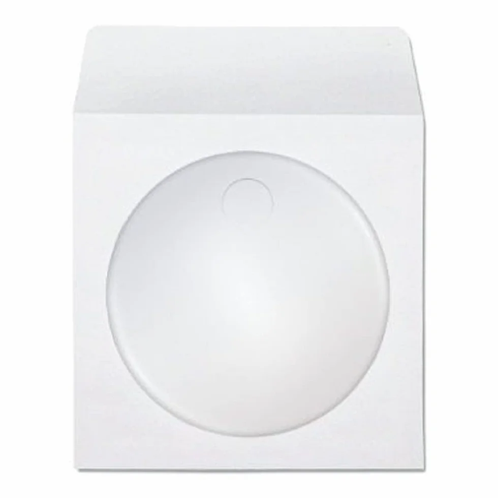 Lot de 300 enveloppes blanches pour CD/DVD/Blu-ray avec fenêtre transparente