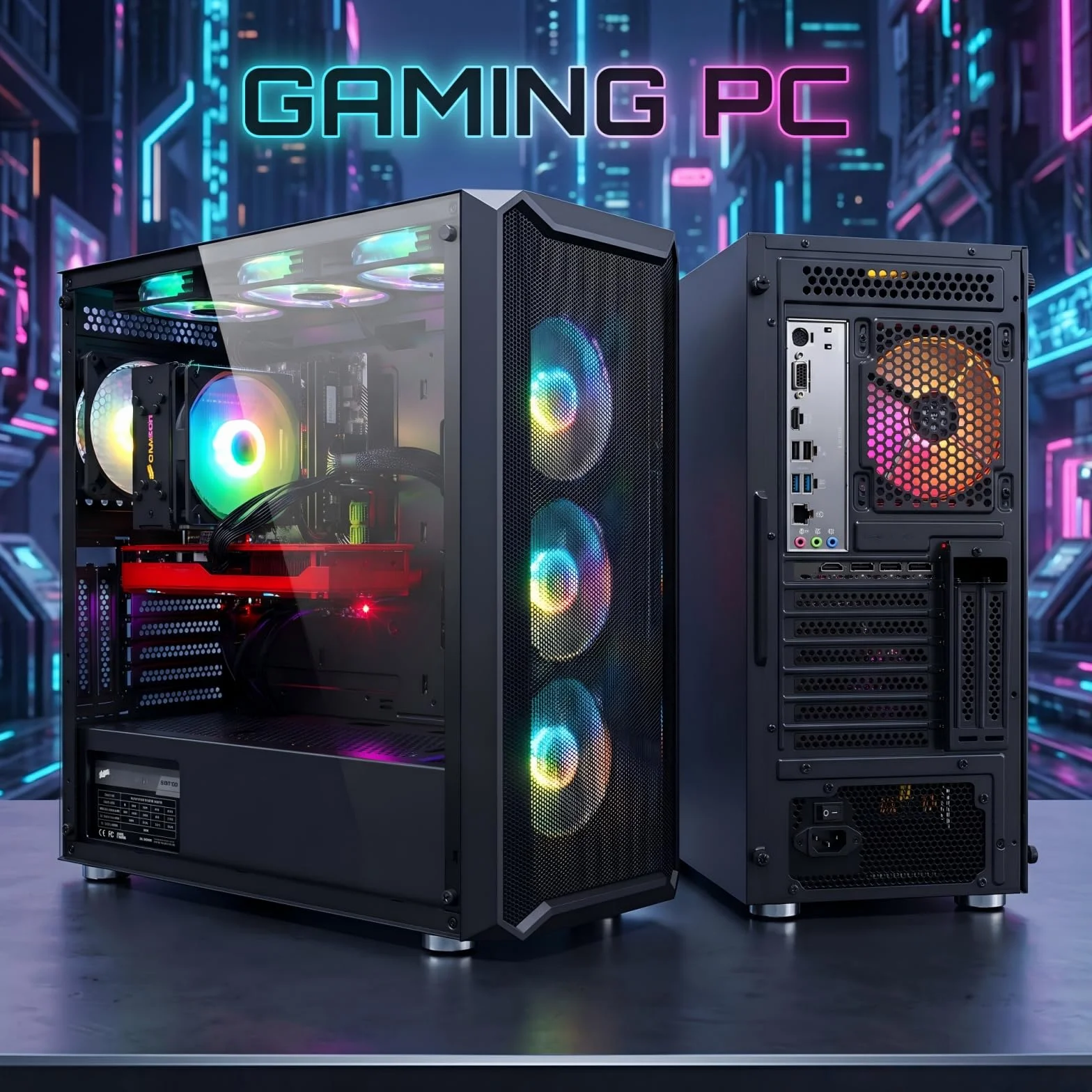 PC Gamer Fixe Core i7-11700KF 5 GHz RTX 3070 8Go GDDR6 32Go DDR4 RAM 2To SSD WiFi6 BT 5.0 Windows 11 Pro