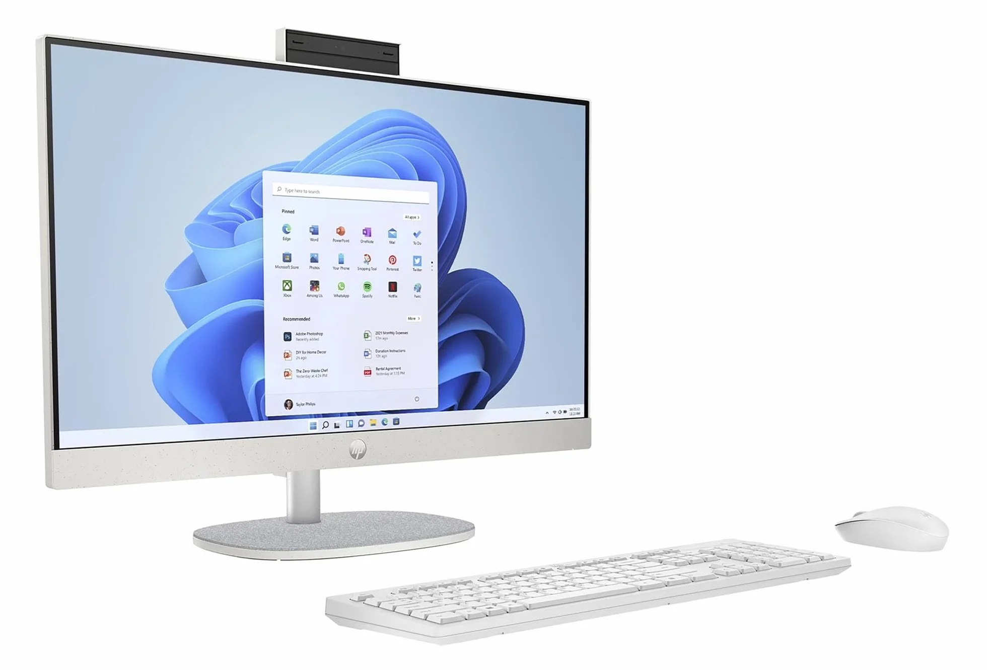 HP Ordinateur Tout-en-Un 24-cr0034nf 24 FHD R5-7520u 8Go 512SSD W11