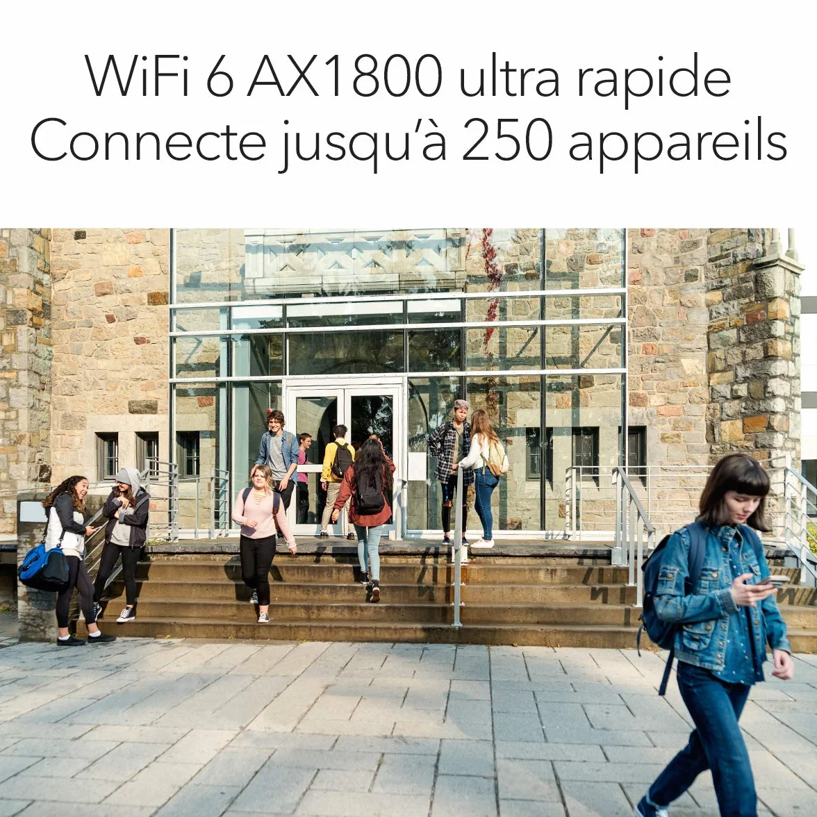 NETGEAR WAX610Y Point d'accès WiFi 6 Bi-Band AX1800 Extérieur, IP55, Ethernet 2.5G, PoE+
