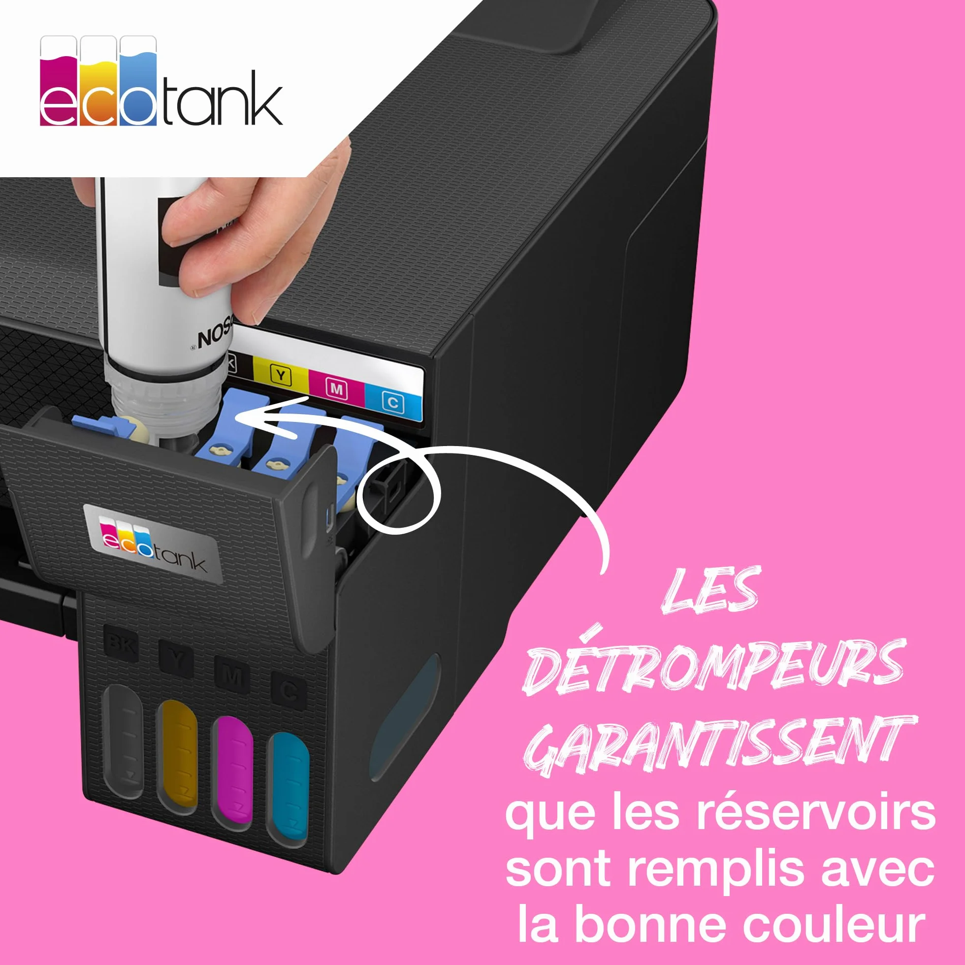 Epson EcoTank 104 Bouteilles d’Encre Authentiques Multipack Couleur 4X Noir Cyan Magenta Jaune