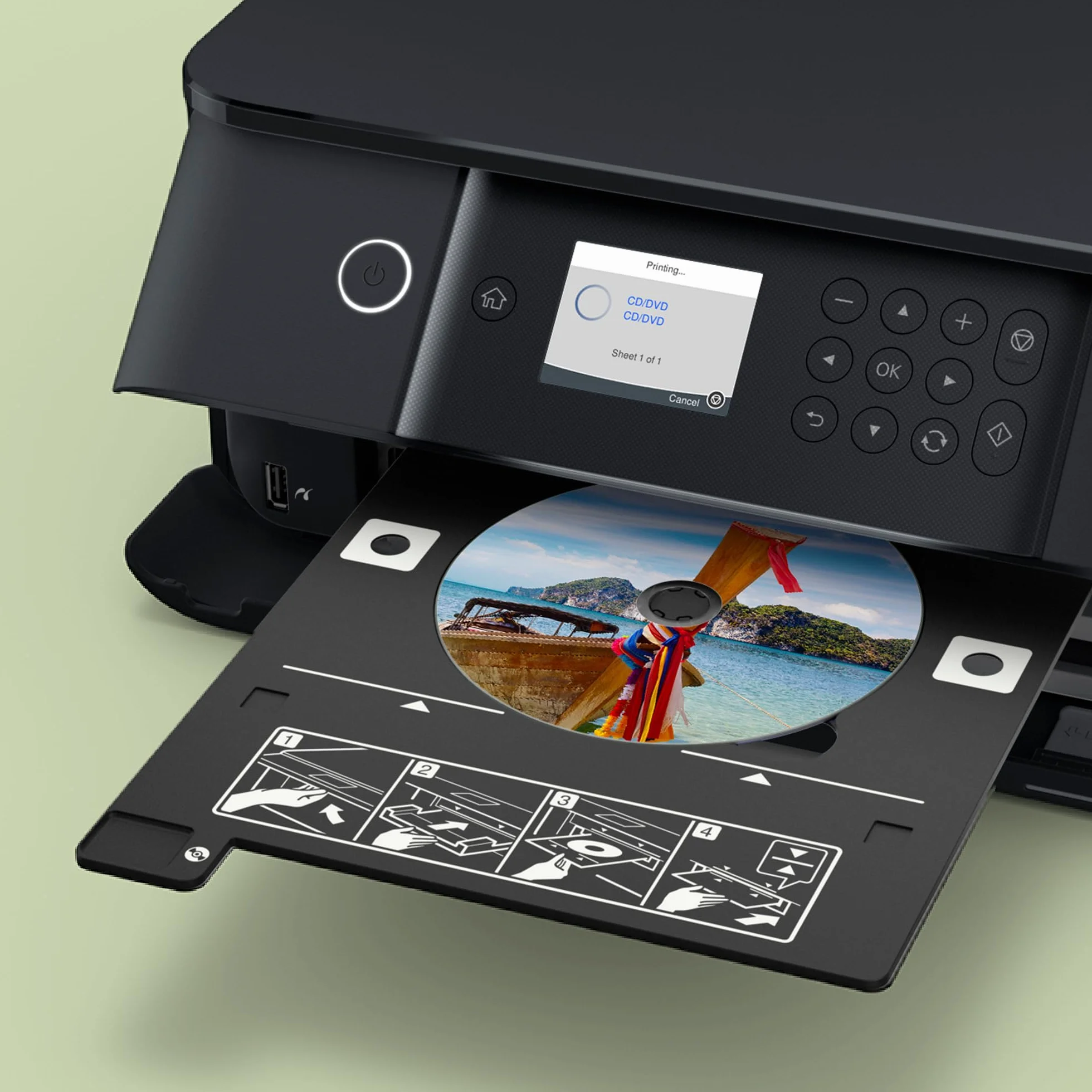 Epson Expression Premium XP-6100 Imprimante Multifonction 3-en-1 A4 Jet d'encre 5 couleurs Wifi Direct Recto verso
