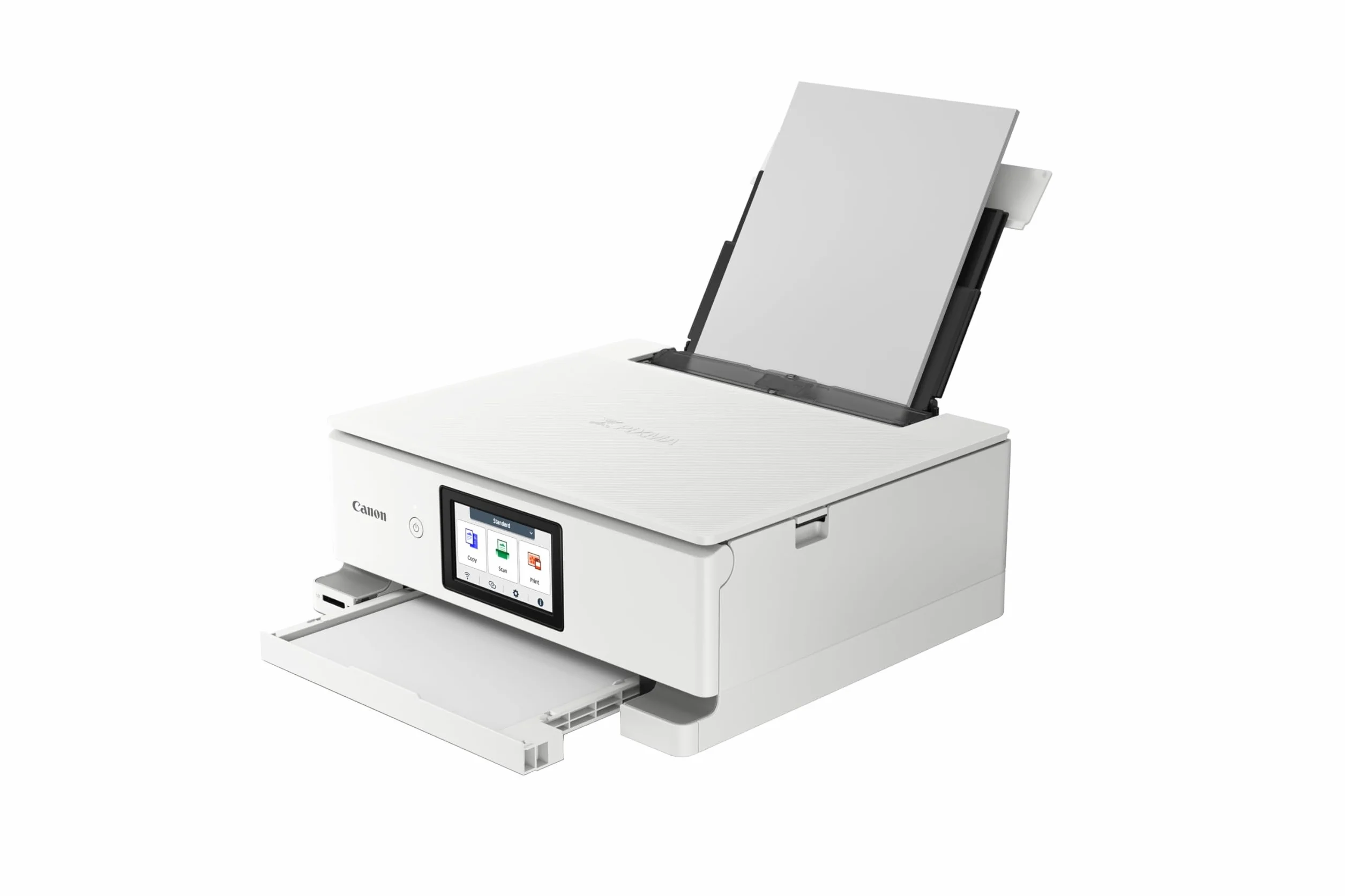 Canon PIXMA TS8751 Imprimante Multifonction Jet d'encre Couleur WiFi Recto-Verso Scanner 6 Cartouches Blanc