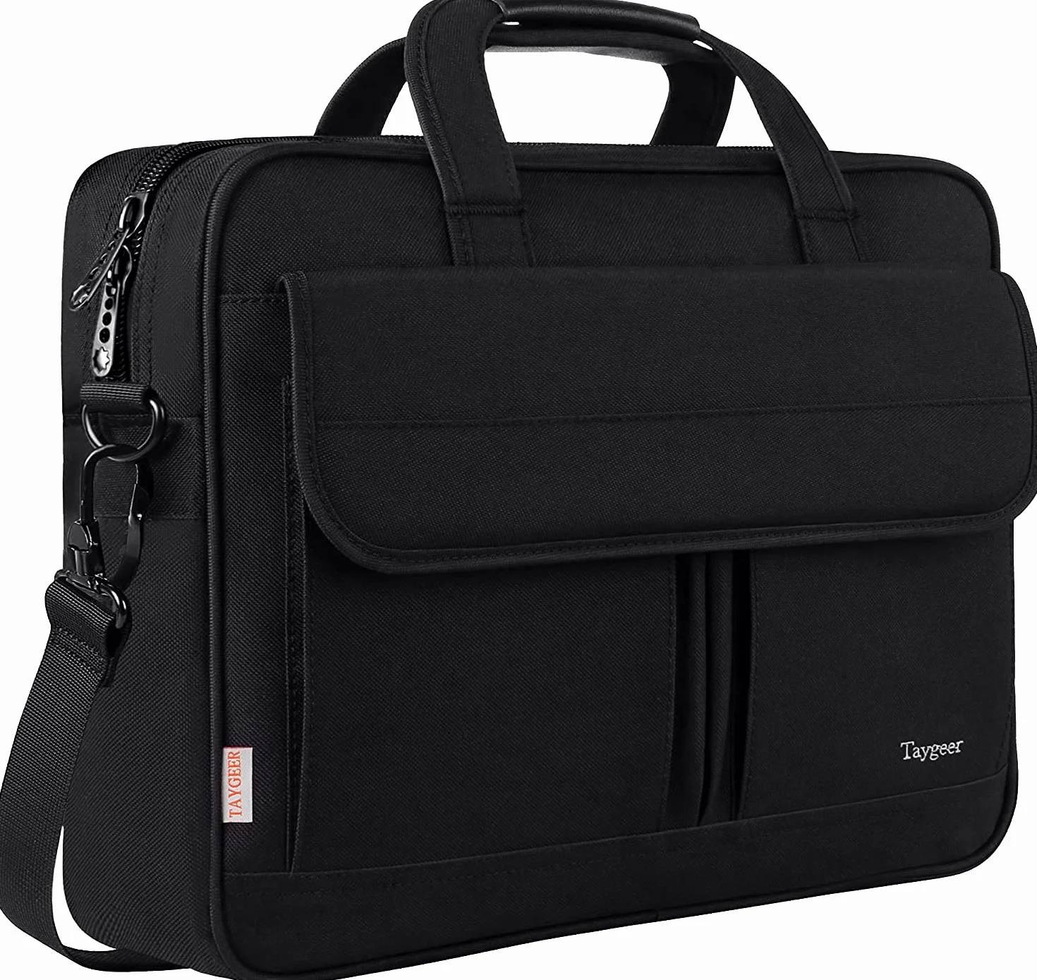 Taygeer Sacoche Ordinateur 17 Pouces Imperméable Sac PC Portable Homme Femme Noir