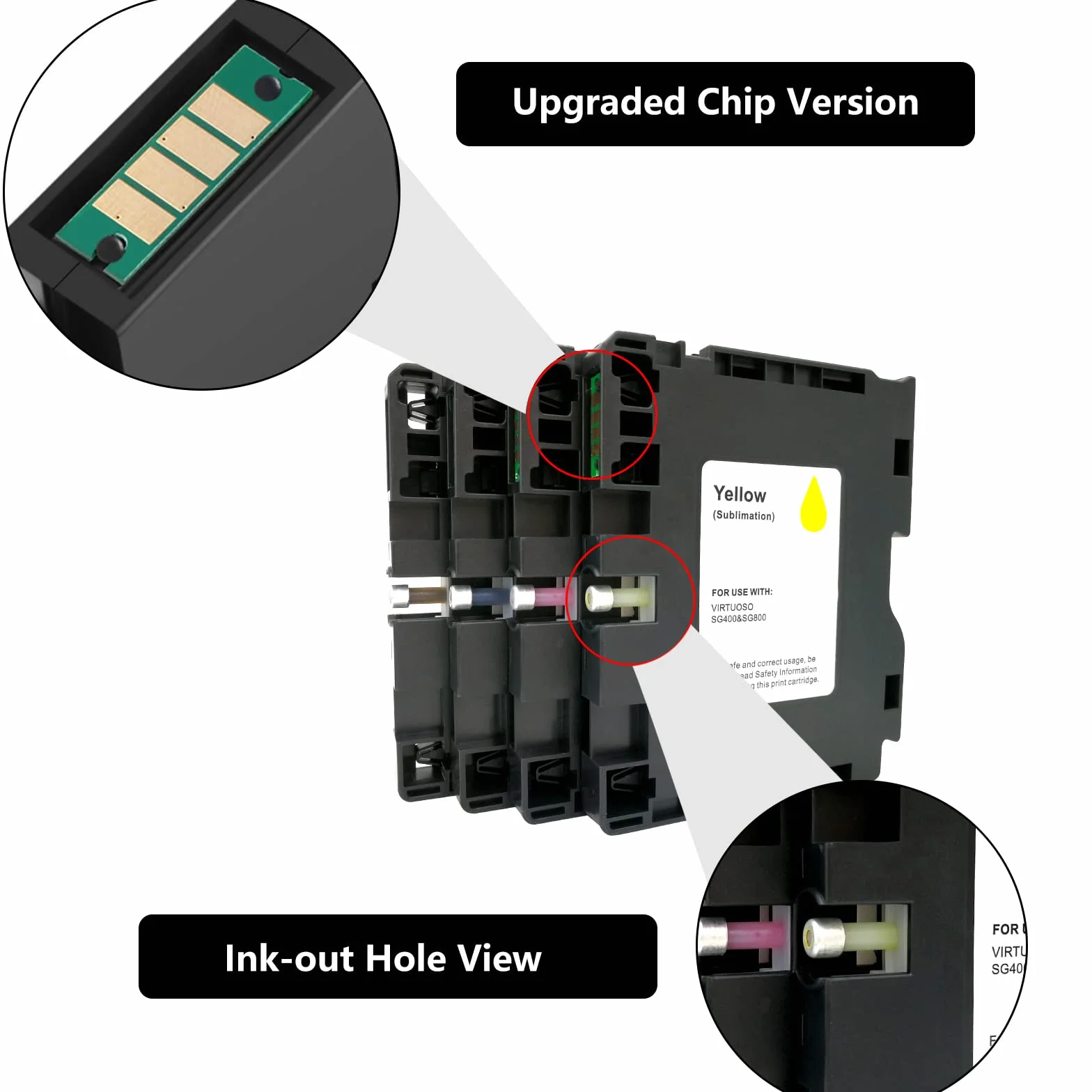 Cartouches d'encre compatibles Sawgrass Virtuoso SG400 SG800