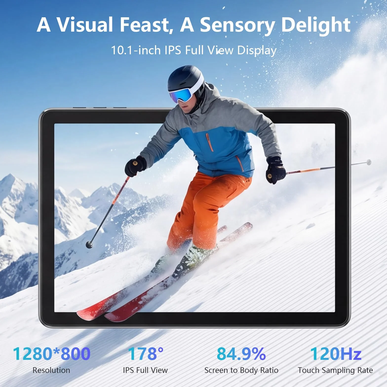 Tablette Android 15 HD 10 Pouces Octa-Core 30Go RAM 128Go ROM Wi-Fi 5G 6000 mAh Vert