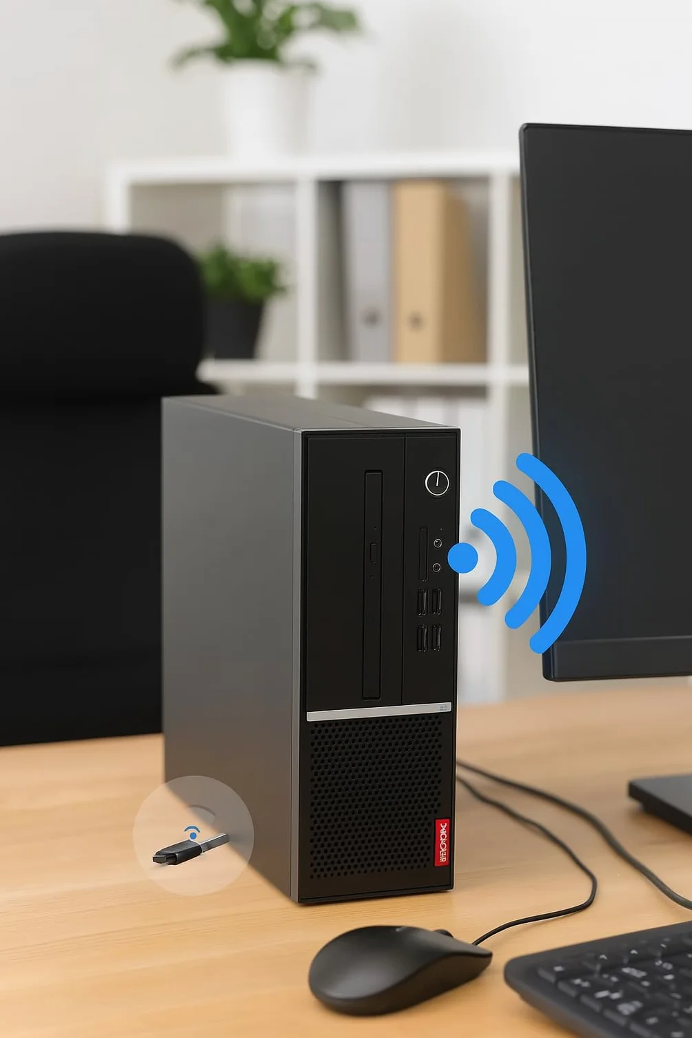 Lenovo ThinkCentre V530S SFF PC Intel i5-8400 16 Go DDR4 SSD 512Go Wi-Fi Windows 11 Pro reconditionné