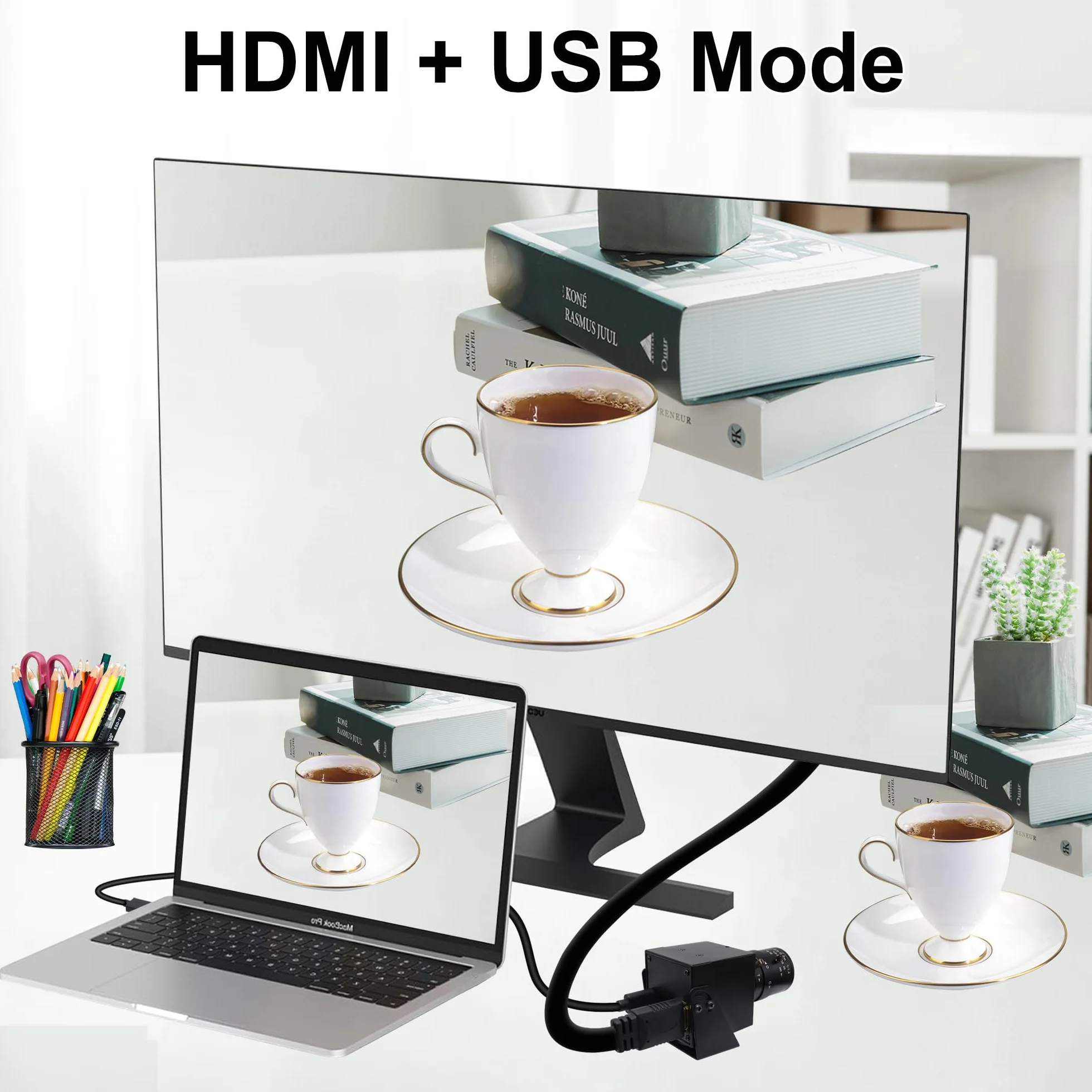 Svpro Caméra 4K HDMI USB double interface zoom manuel CS Mount 2,8-12 mm CMOS IMX415 pour vision industrielle