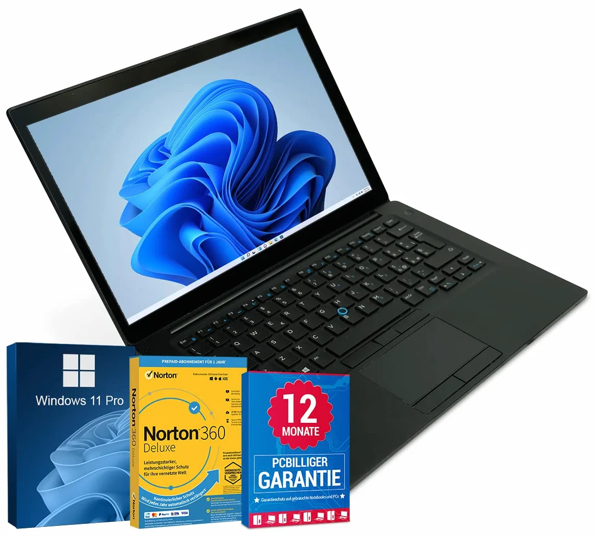 Dell Latitude 7480 Ordinateur portable 14" Full HD Intel Core i5-7200U 8 Go 256 Go SSD Windows 11 Pro