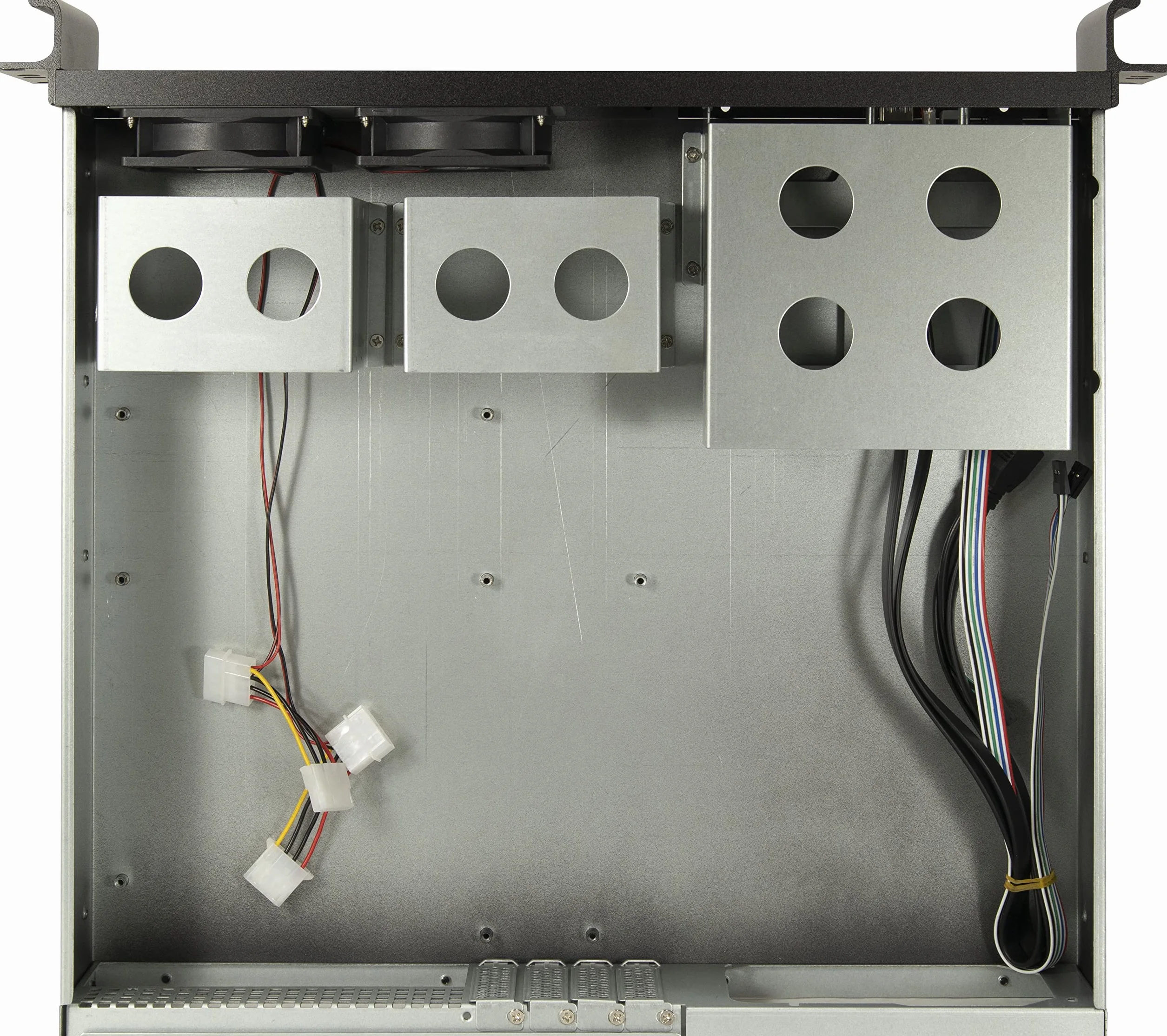 InteR-Tech 2U-K-240l Supporto Nero case Ipc Server
