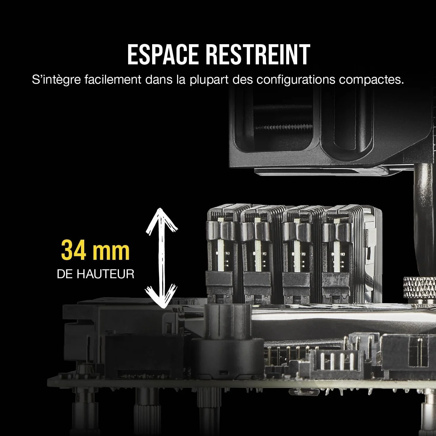 Corsair Vengeance LPX DDR4 32Go (2x16Go) 3200MHz CL16 Mémoire RAM Noir CMK32GX4M2E3200C16
