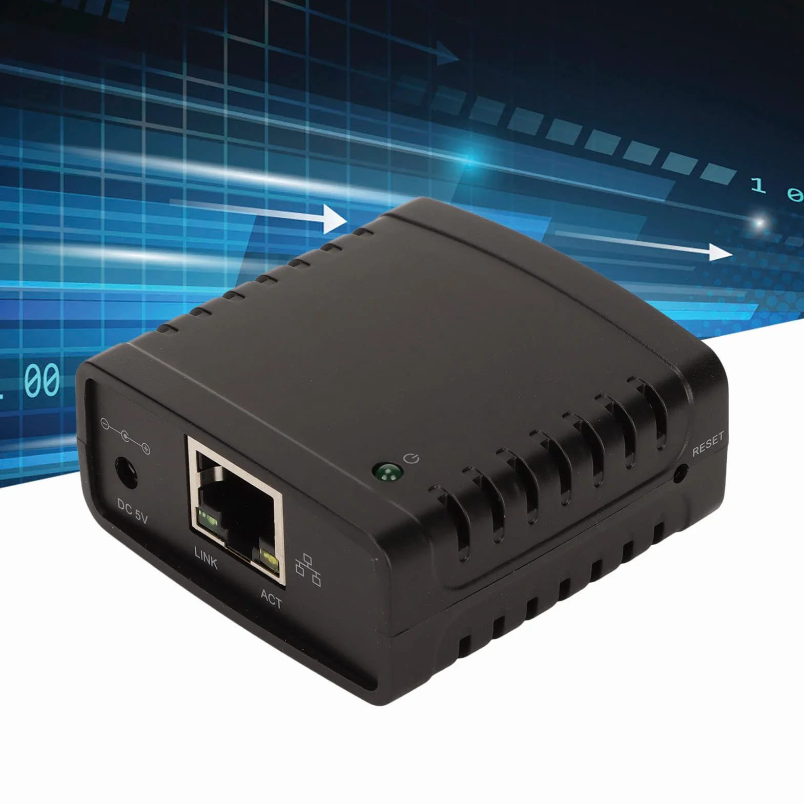 Serveur d'impression USB TCP IP LPR RJ45 10/100 Mbps partage réseau imprimante sans fil