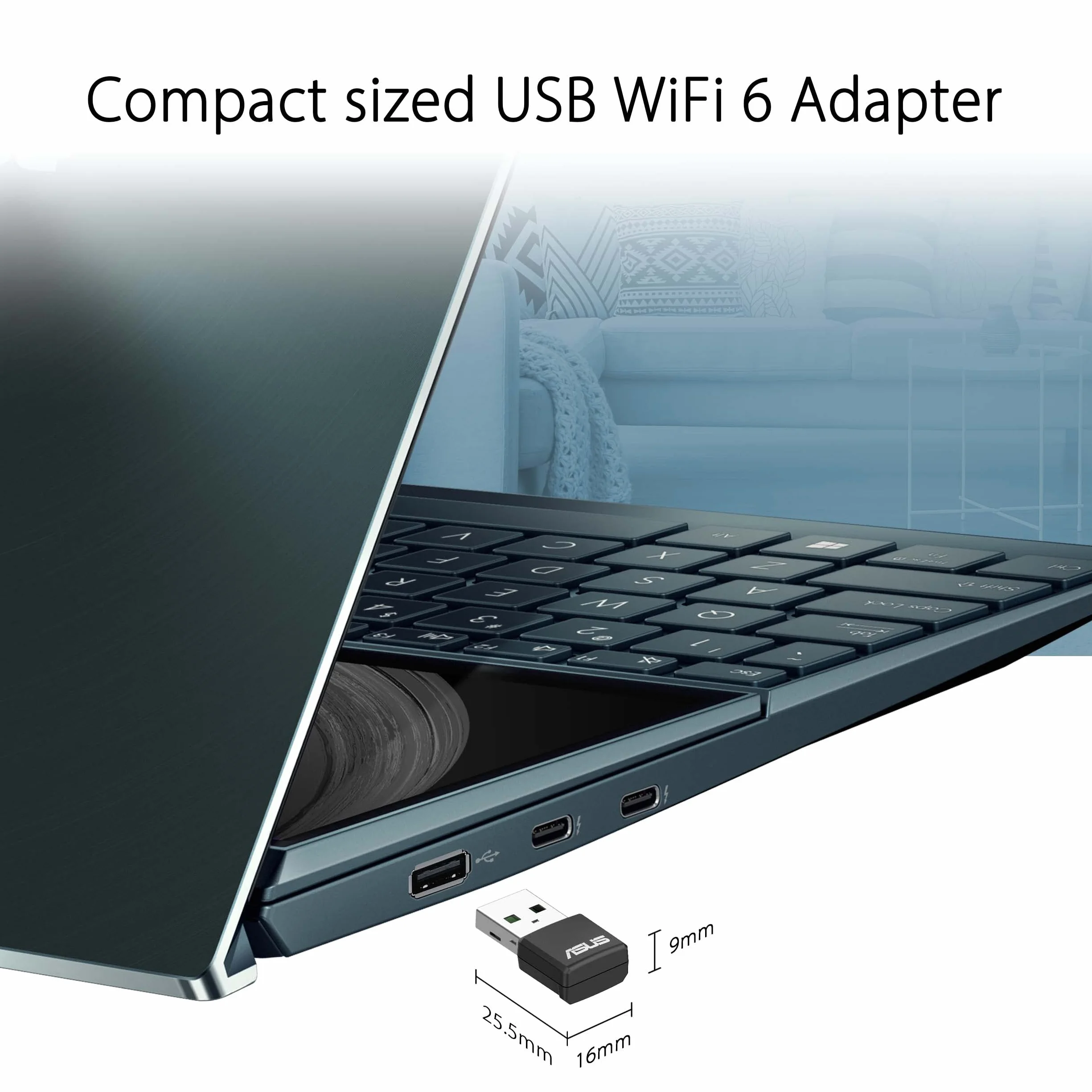 ASUS USB-AX55 Nano Carte réseau USB sans Fil AX1800