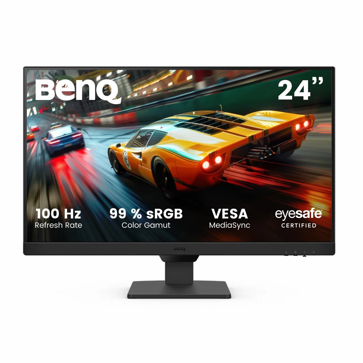 BenQ GW2490E 24 Pouces Écran Gaming 100Hz 1920x1080p IPS 2X HDMI DisplayPort Brightness Intelligence Haut-Parleur intégré