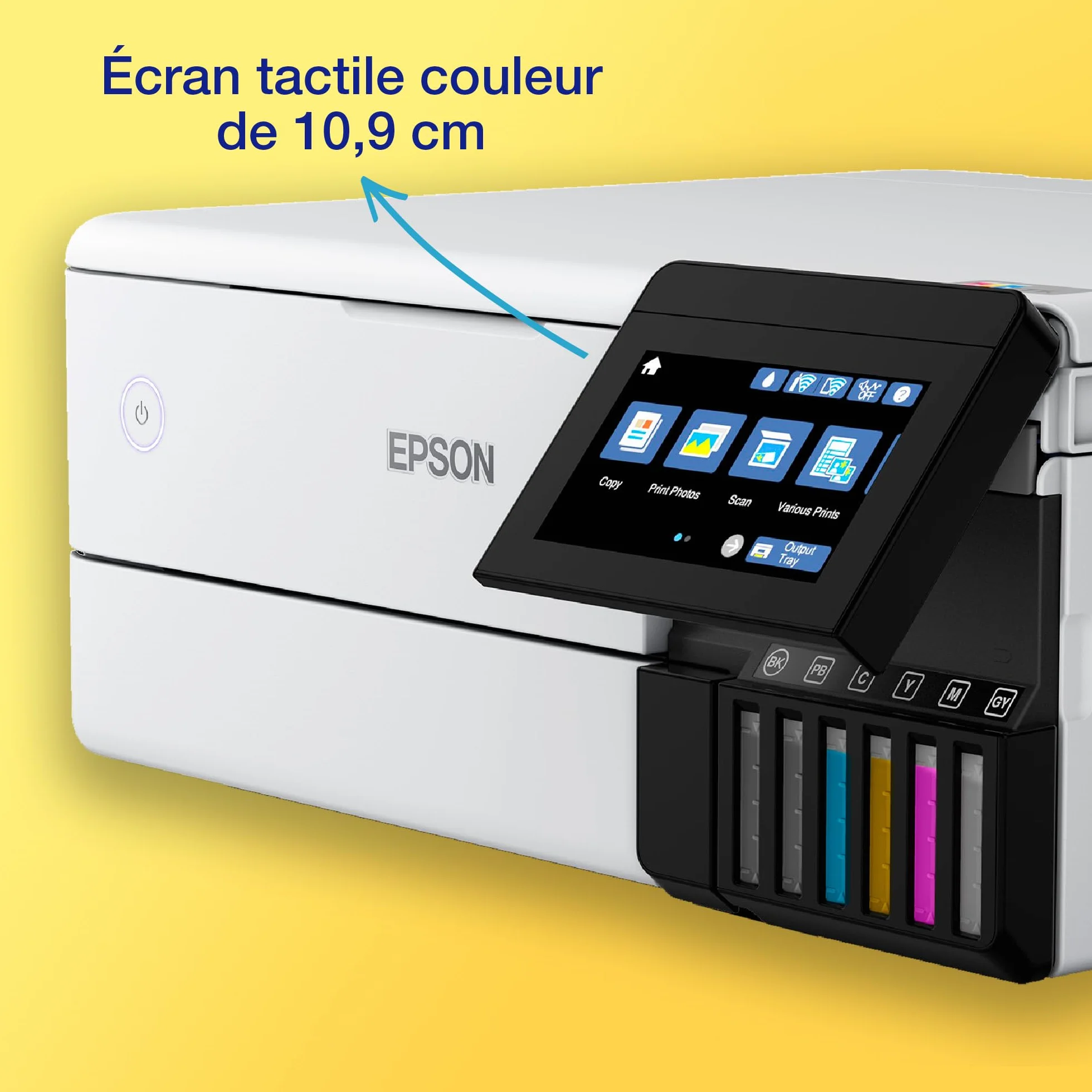 Imprimante photo A4 EcoTank ET-8500 avec réservoir d’encre Wi-Fi
