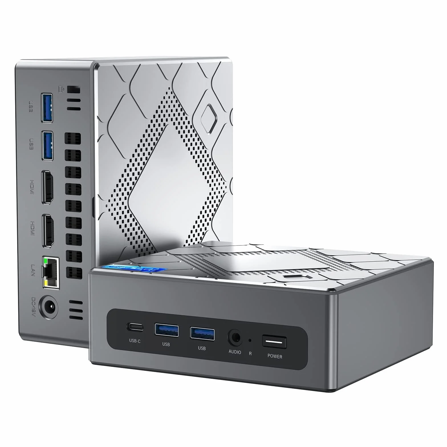 NiPoGi CK10 Mini PC Intel Core i5-12600H 16Go DDR4 512Go NVMe SSD WiFi 6 Intel Iris XE 2X HDMI VGA 4K UHD Triple écran