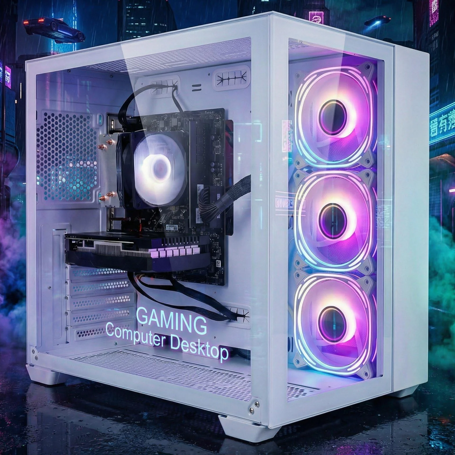 PC Gamer Fixe GeForce RTX 3050 6Go GDDR6 Ryzen 5 5500 32Go DDR4 1To SSD WiFi 6