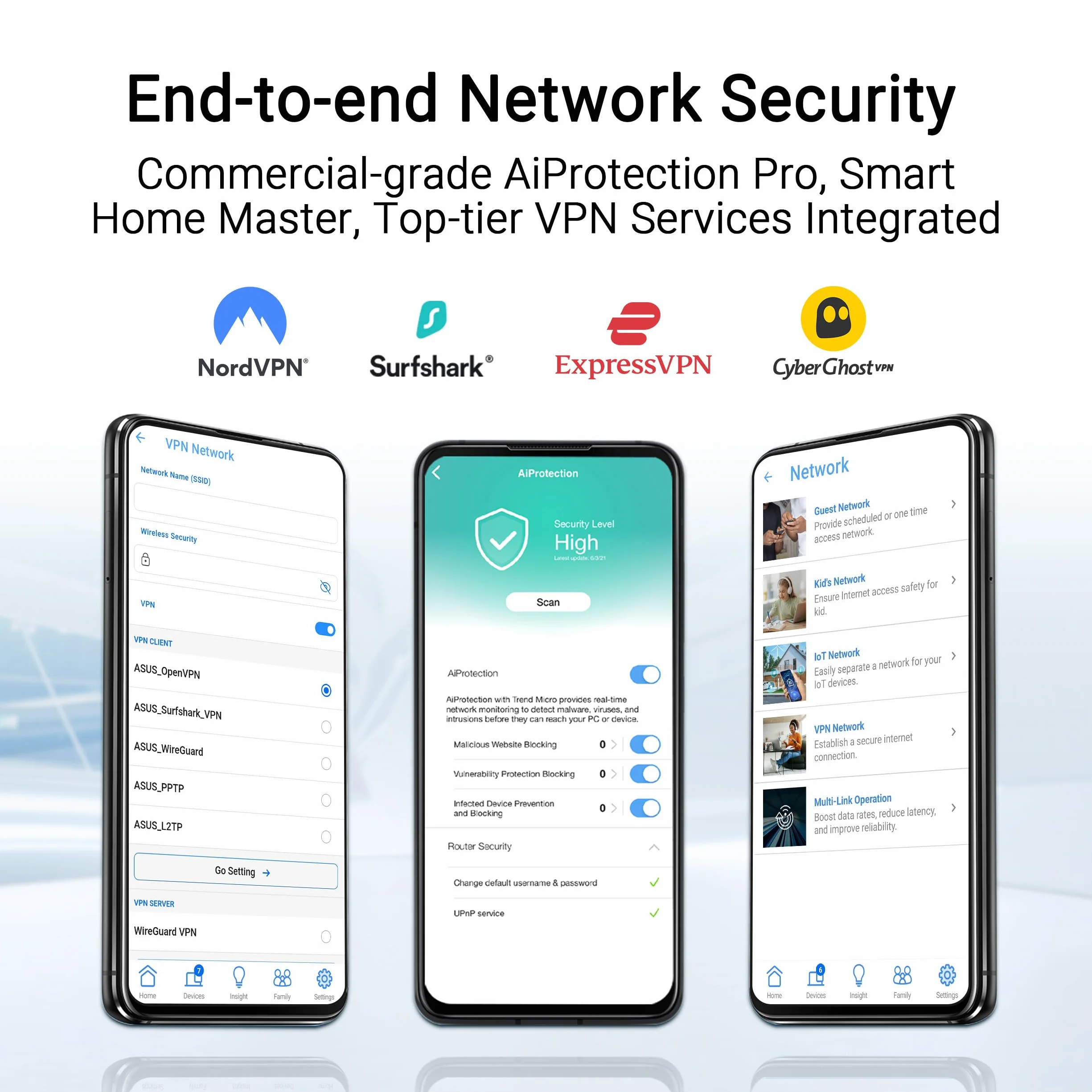 ASUS RT-BE58U V2 Routeur Wi-Fi 7 Double Bande 4K-QAM MLO Port WAN/LAN 2.5G Quatre Ports 1G Sécurité Réseau Niveau Commercial Contrôle Parental IoT VPN
