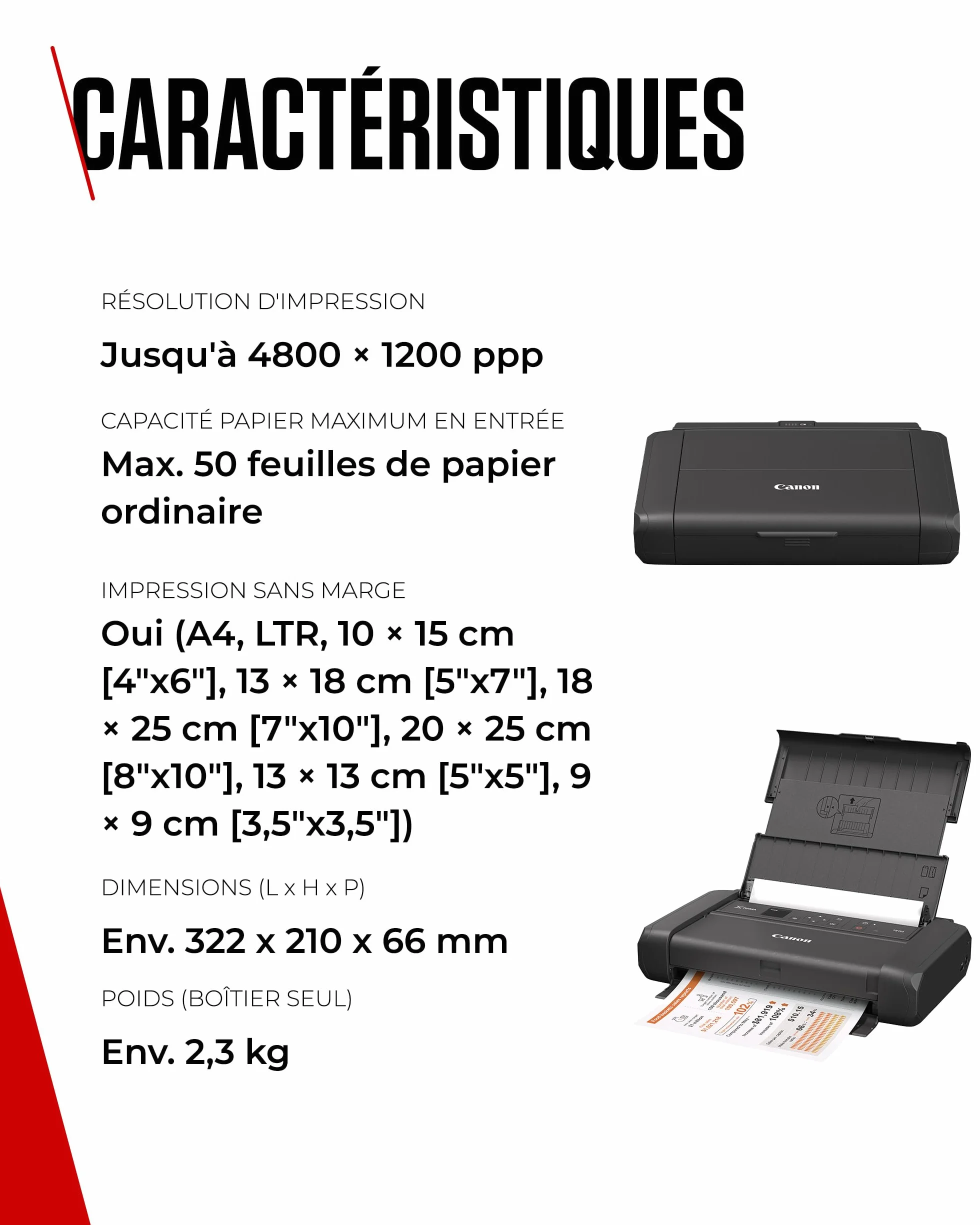 Canon PIXMA TR150 + Batt