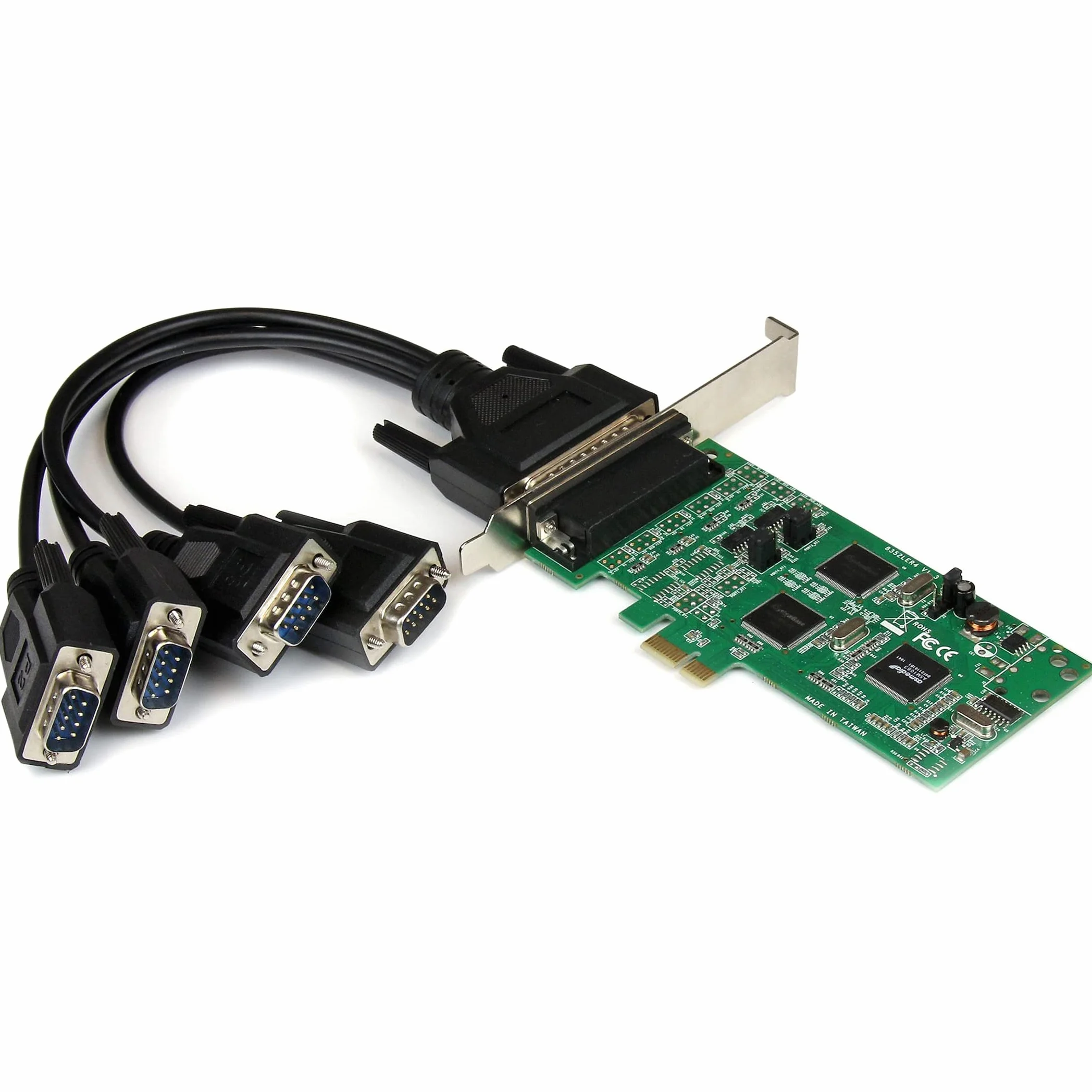 StarTech.com Carte PCI Express série 4 ports - 2x RS232 et 2x RS422 / RS485 (PEX4S232485)