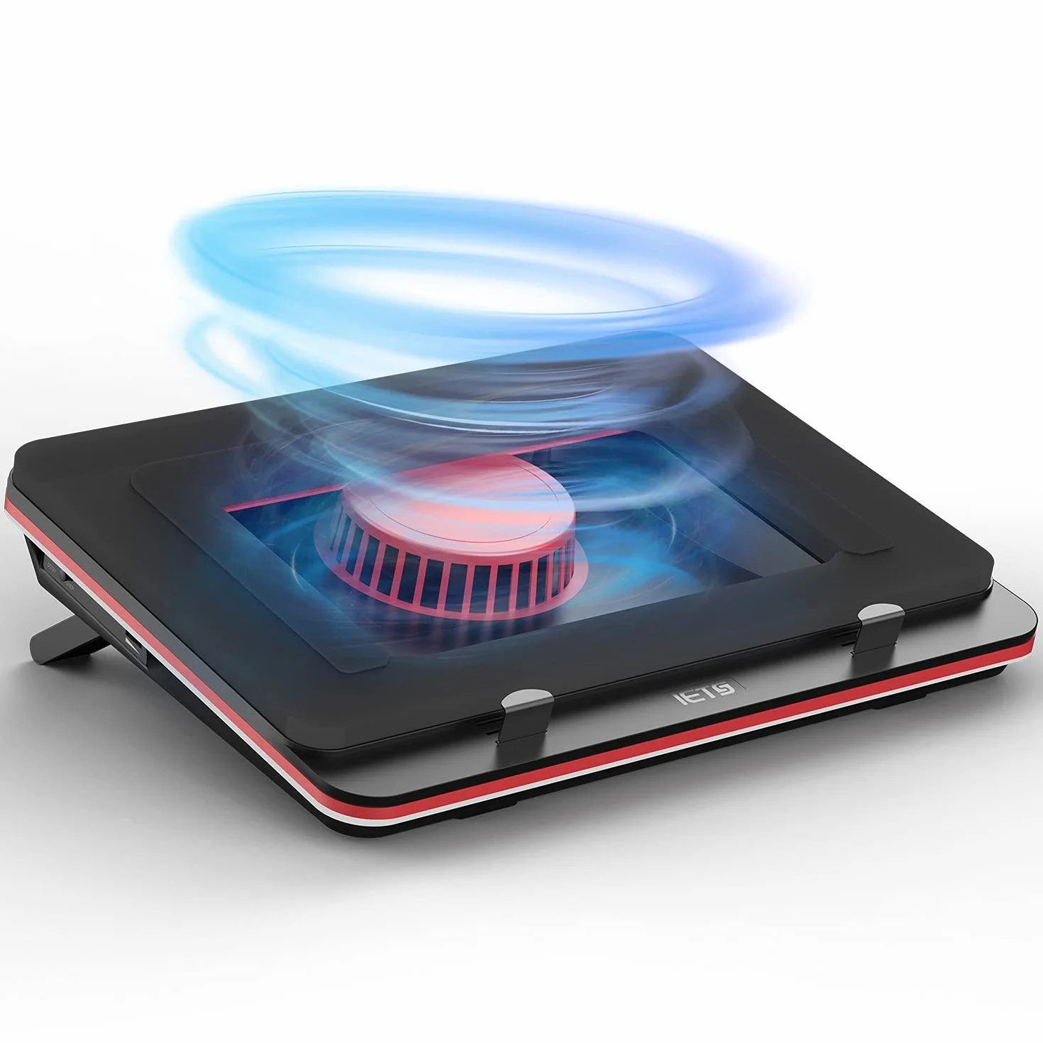 IETS GT500 Turboventilateur de Refroidissement Puissant Rapide Vitesse Variable 4200 TR/Min Mousse d'étanchéité Filtre à poussière Ordinateur Portable 13-17,3"