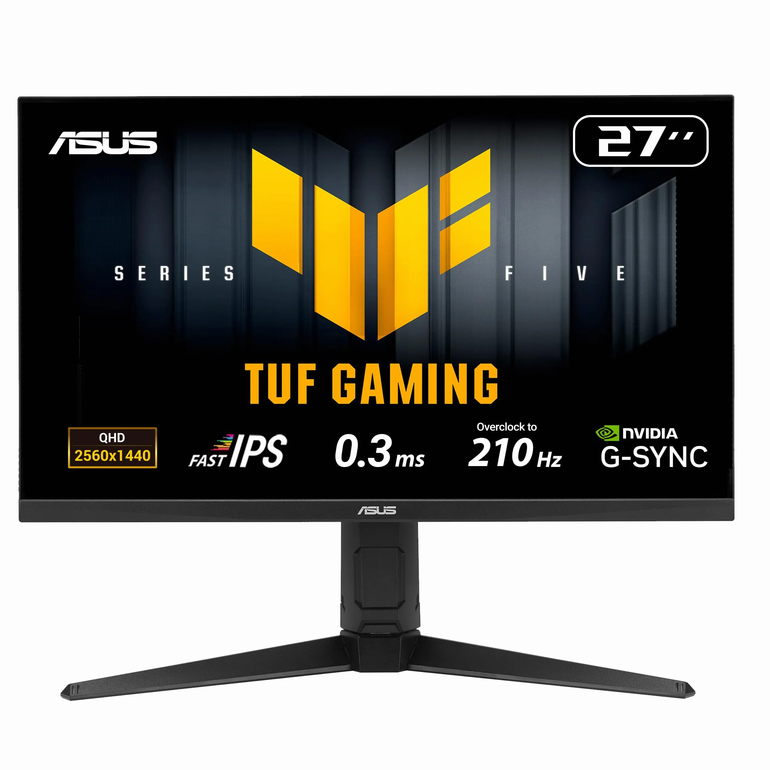 ASUS TUF Gaming VG27AQL5A Moniteur Gaming 27" QHD 2560x1440 210Hz OC Fast IPS ELMB Sync 0.3ms GTG Ajustable en Hauteur
