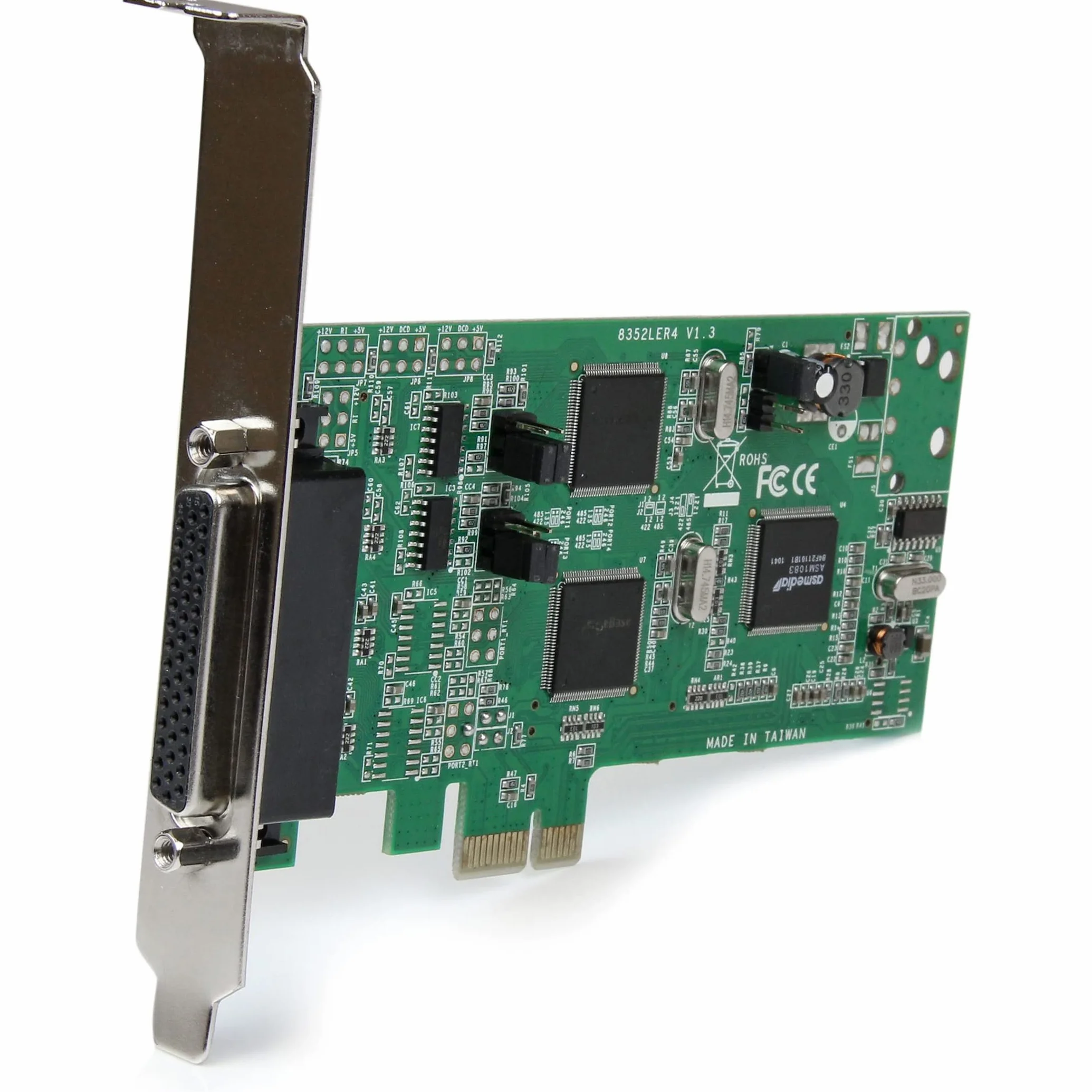 StarTech.com Carte PCI Express série 4 ports - 2x RS232 et 2x RS422 / RS485 (PEX4S232485)