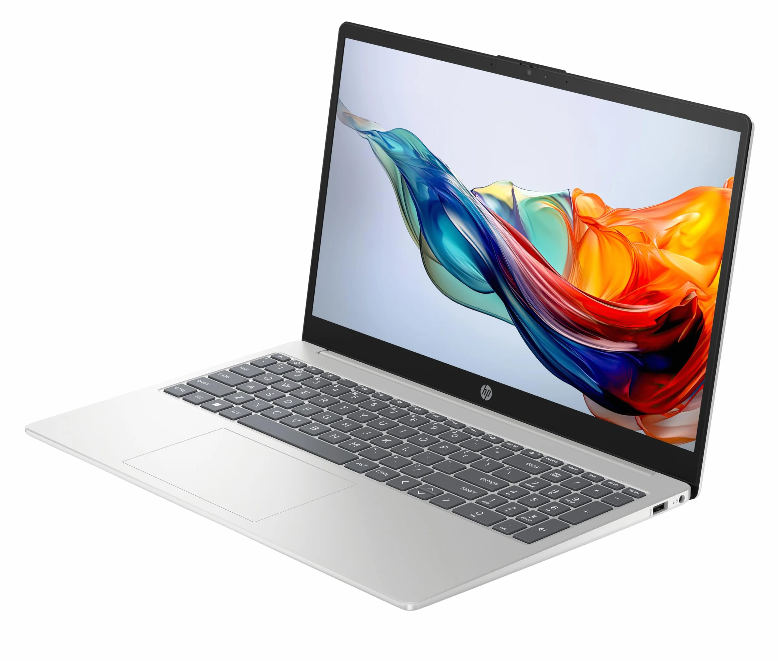 HP 15-fc0005sf Ordinateur Portable 15,6" FHD AMD Ryzen 5 7520U RAM 8 Go SSD 512 Go AMD Radeon Graphics Windows 11 Argent Clavier AZERTY