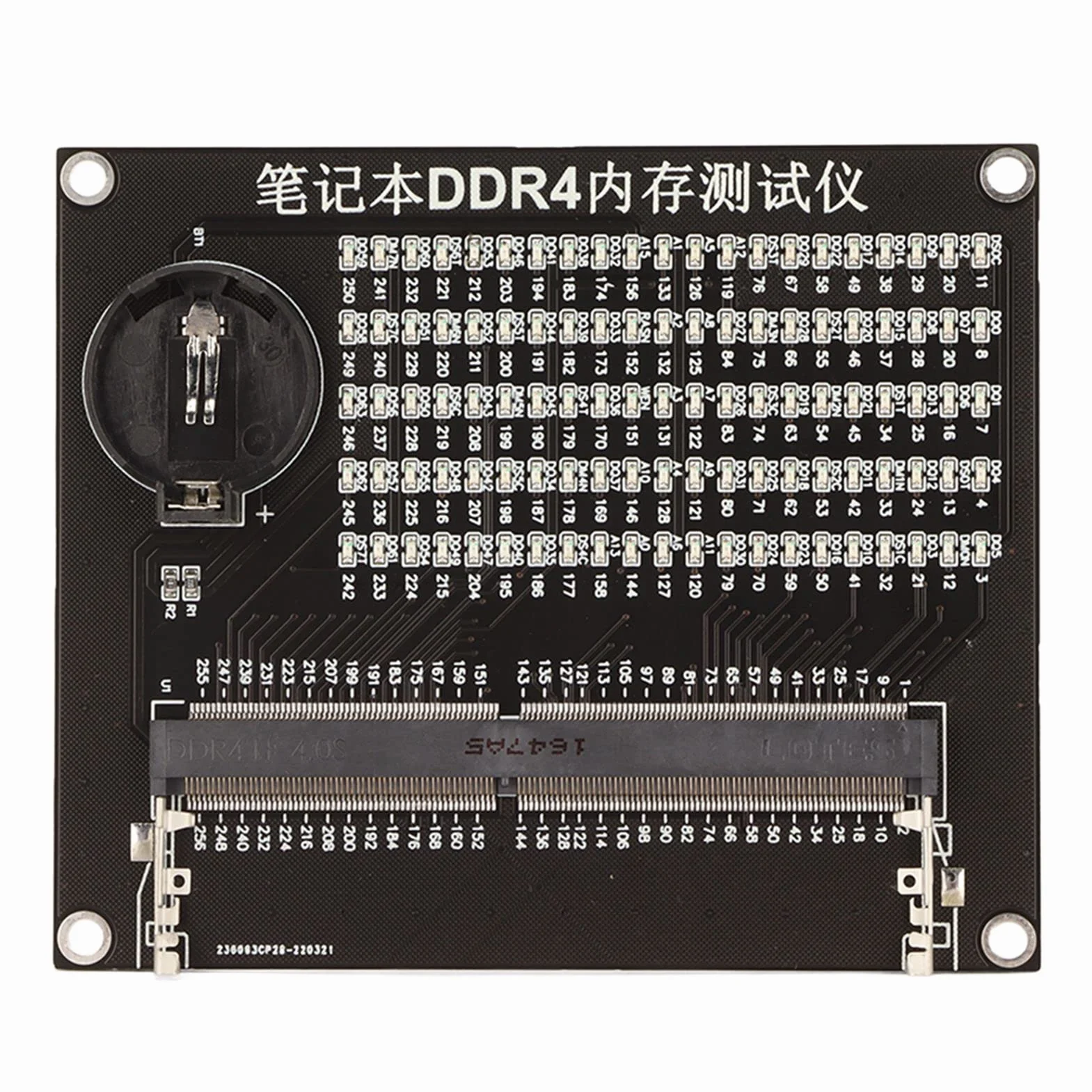 Carte de Test de Mémoire DDR4, Diagnostic de Panne 105 LED pour Ordinateur Portable