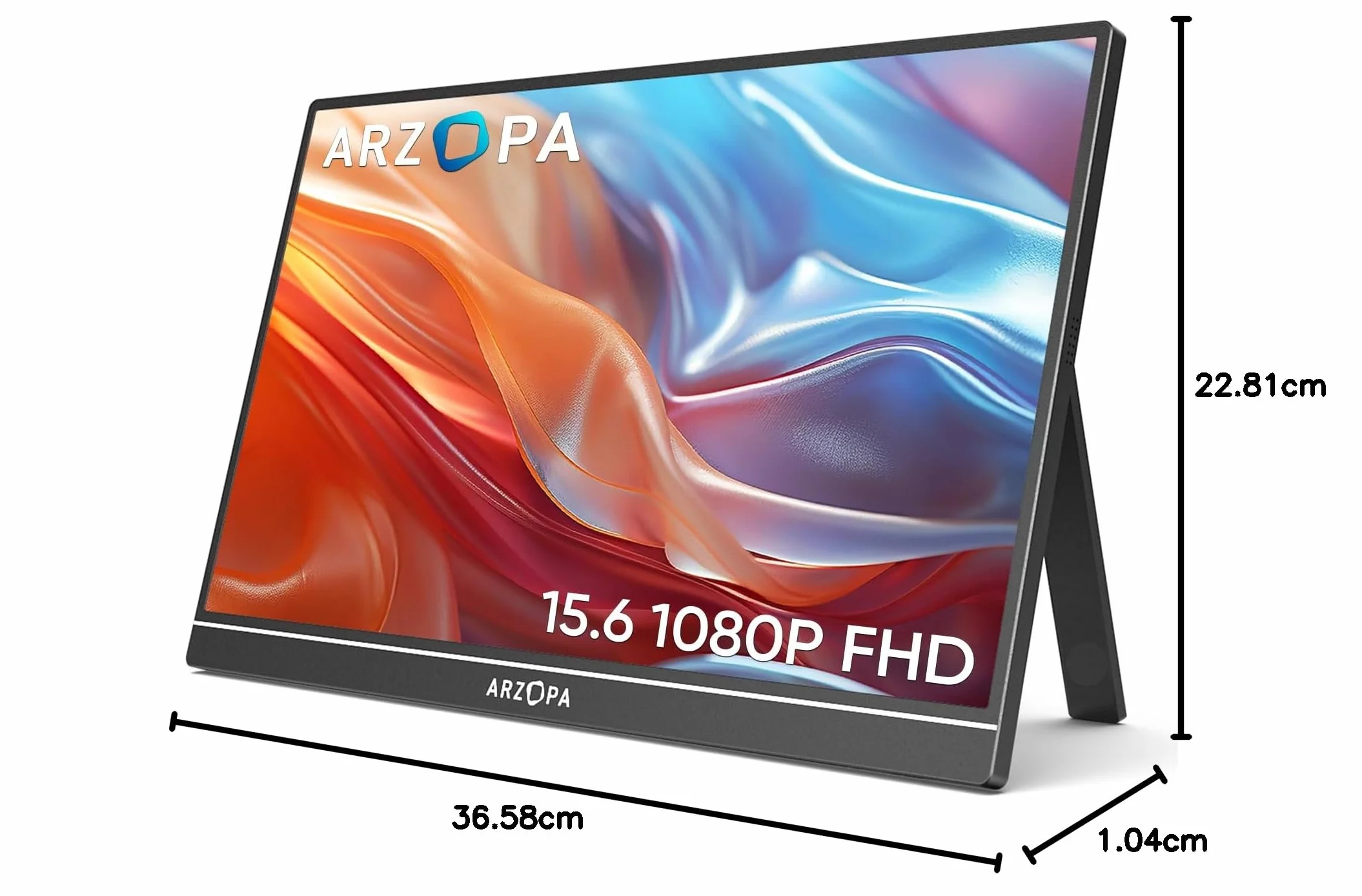 ARZOPA Moniteur Portable 15,6" FHD IPS Écran Ultra Fin USB-C HDMI A1